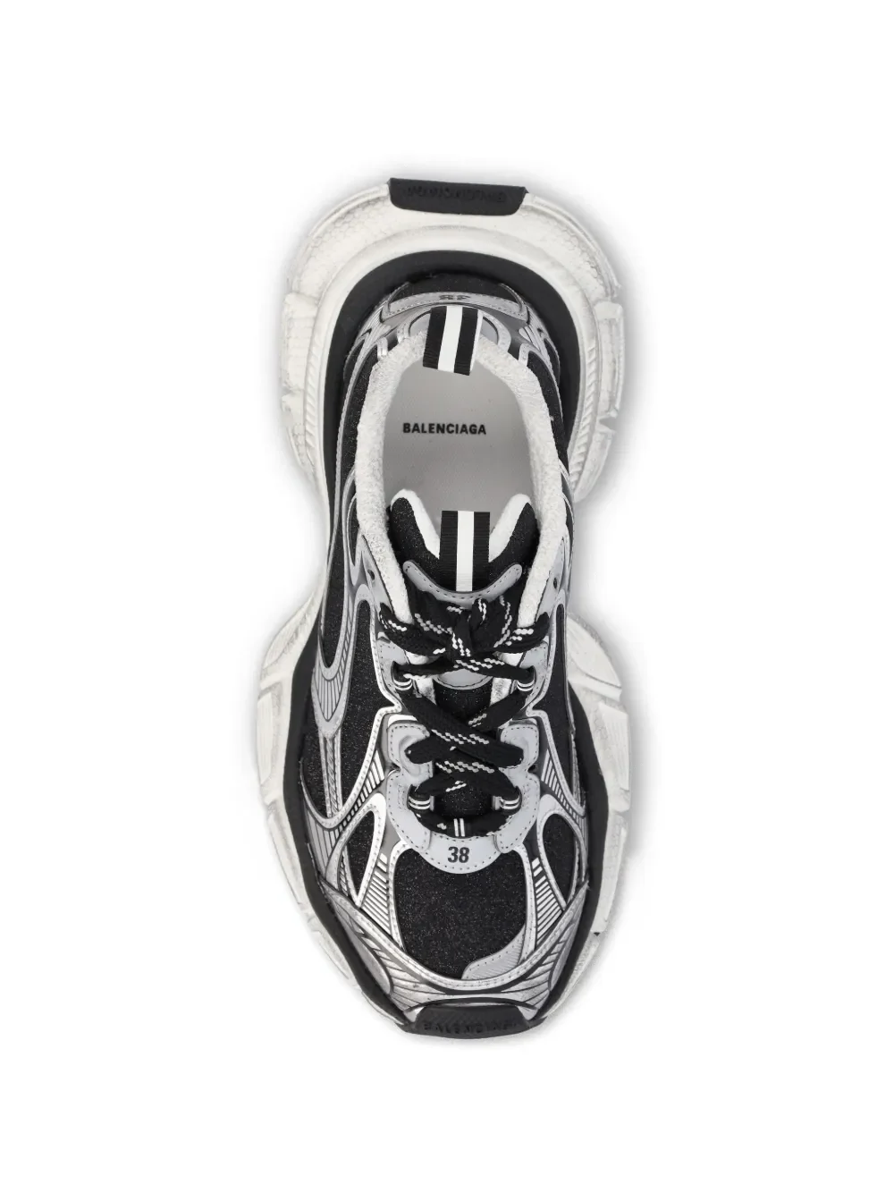 BALENCIAGA - Women 3XL Lace-Up Details Sneakers - Image 4