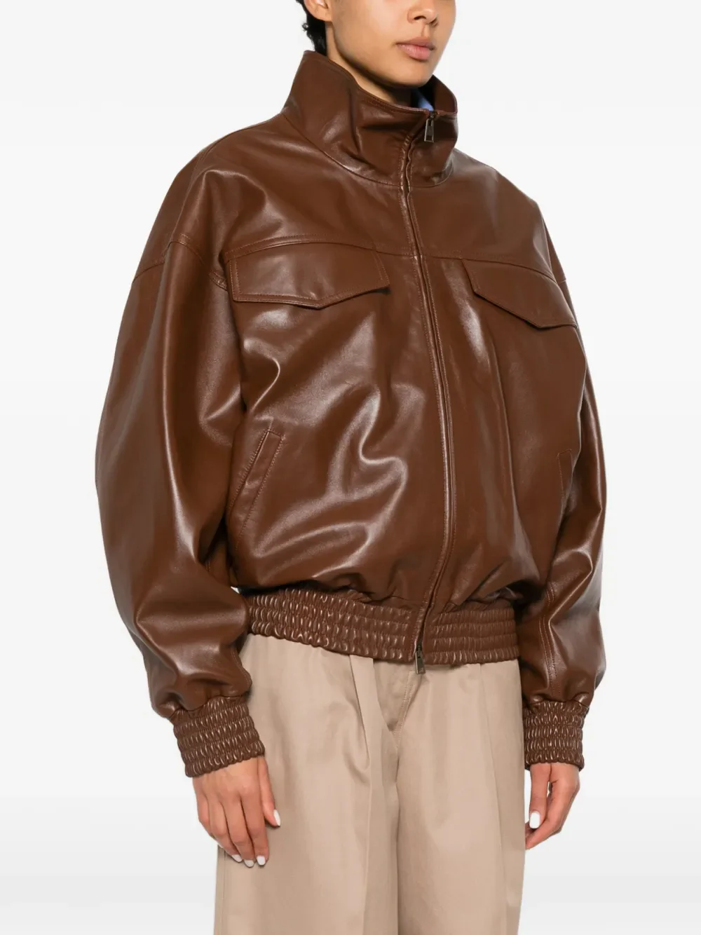 BALENCIAGA - Women High Collar Blouson - Image 2