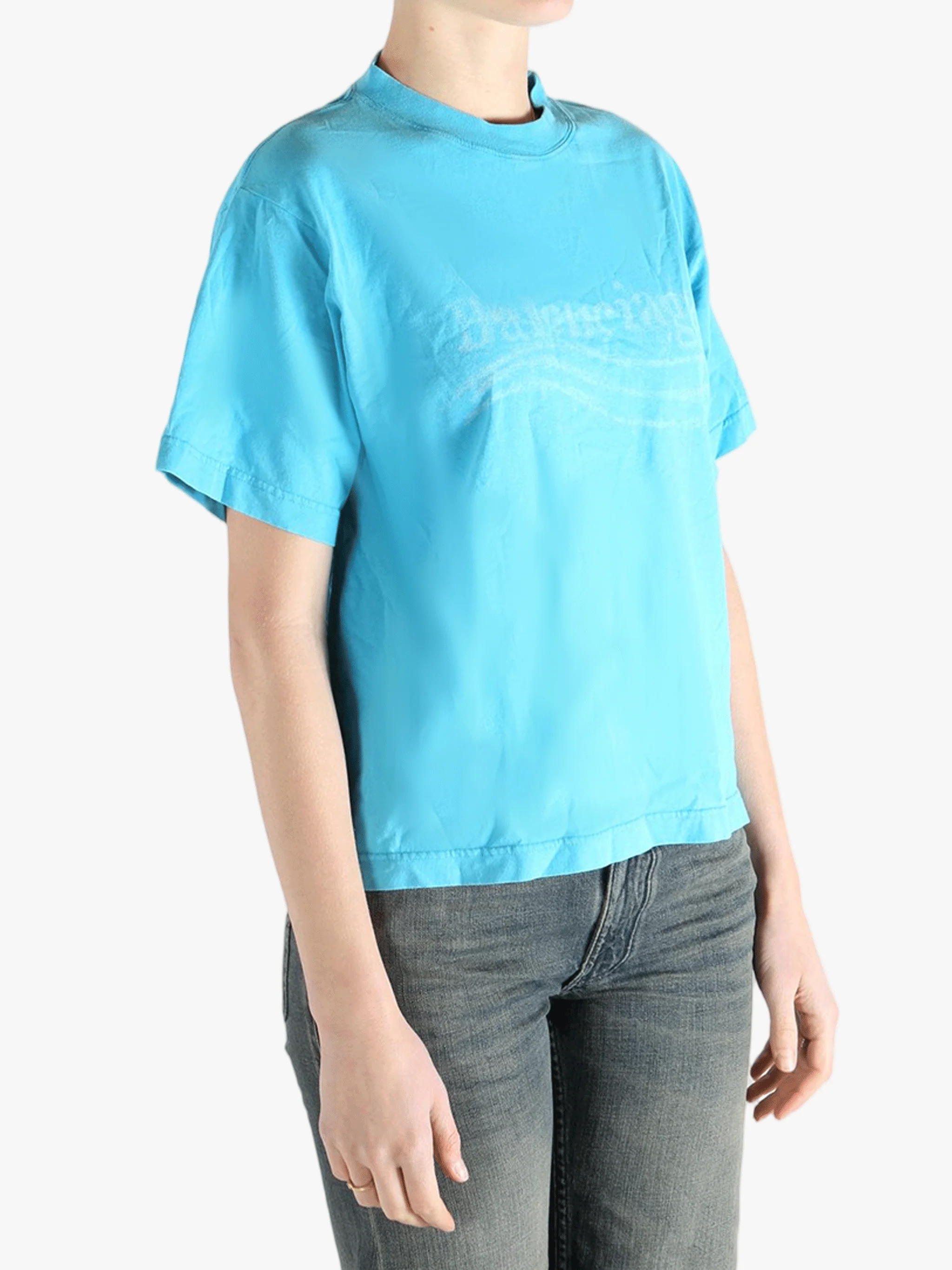 BALENCIAGA - Women Medium Fit T-Shirt - Image 2