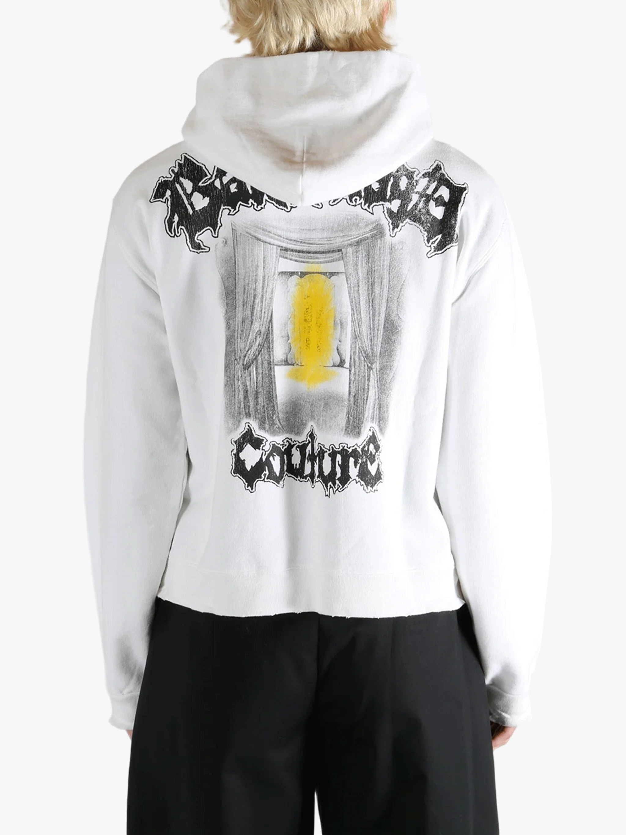 BALENCIAGA - Women Salon de Couture Regular Fit Zip-Up Hoodie - Image 3