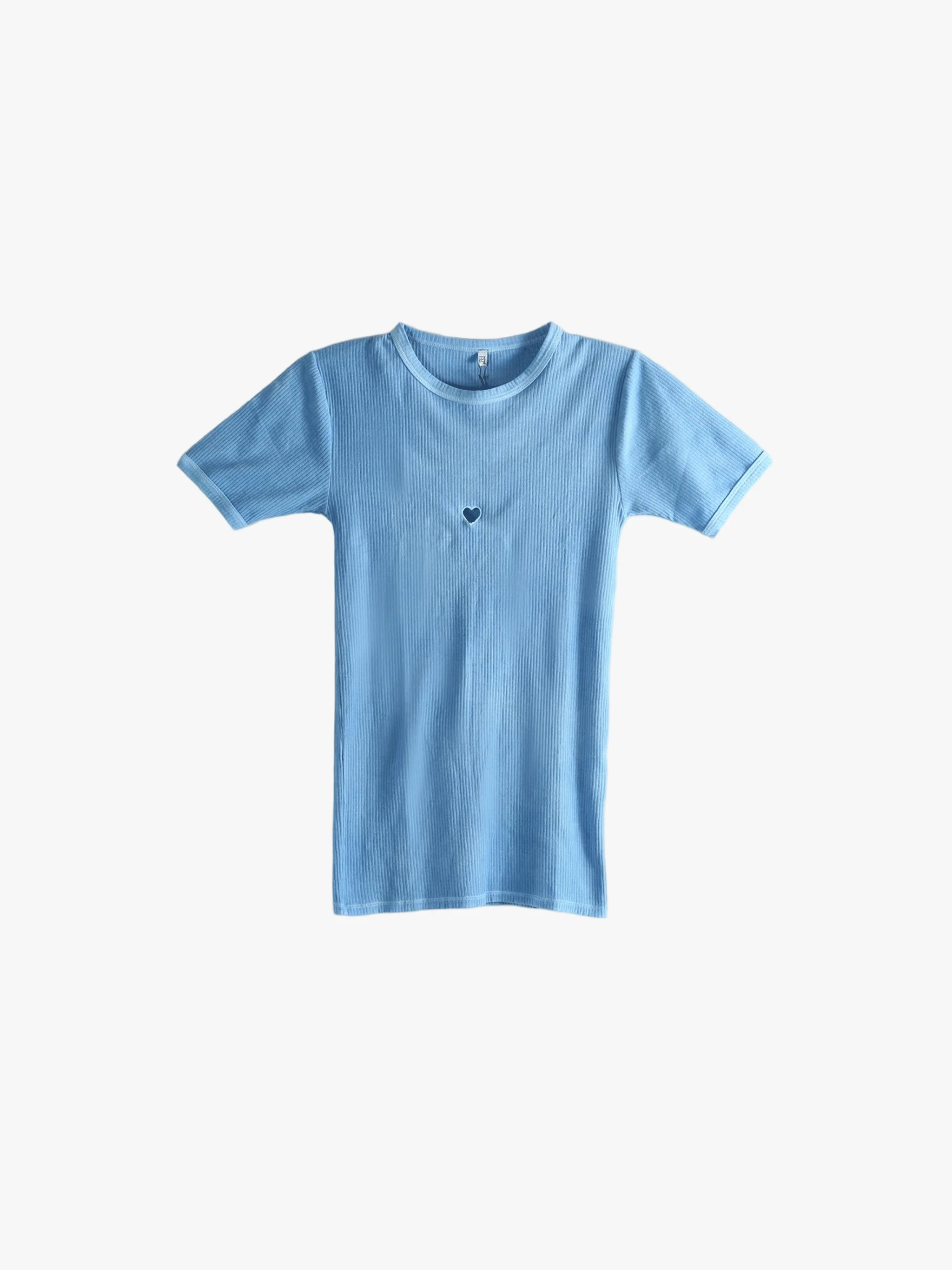 BASERANGE - Women Heart Short Sleeve Tee - Image 4