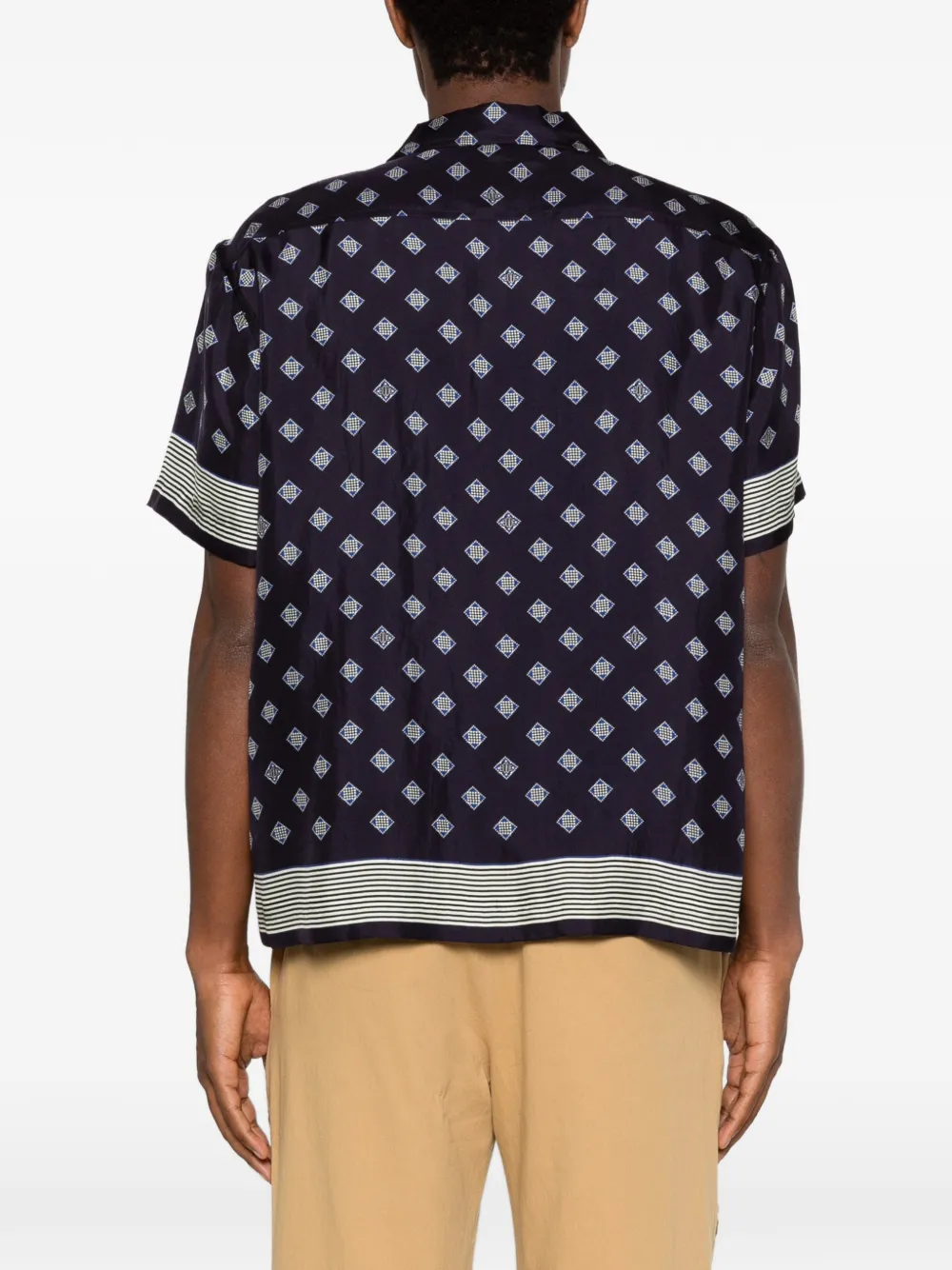 BODE - Men Foyer Diamond Short Sleeve Shirt - Image 3