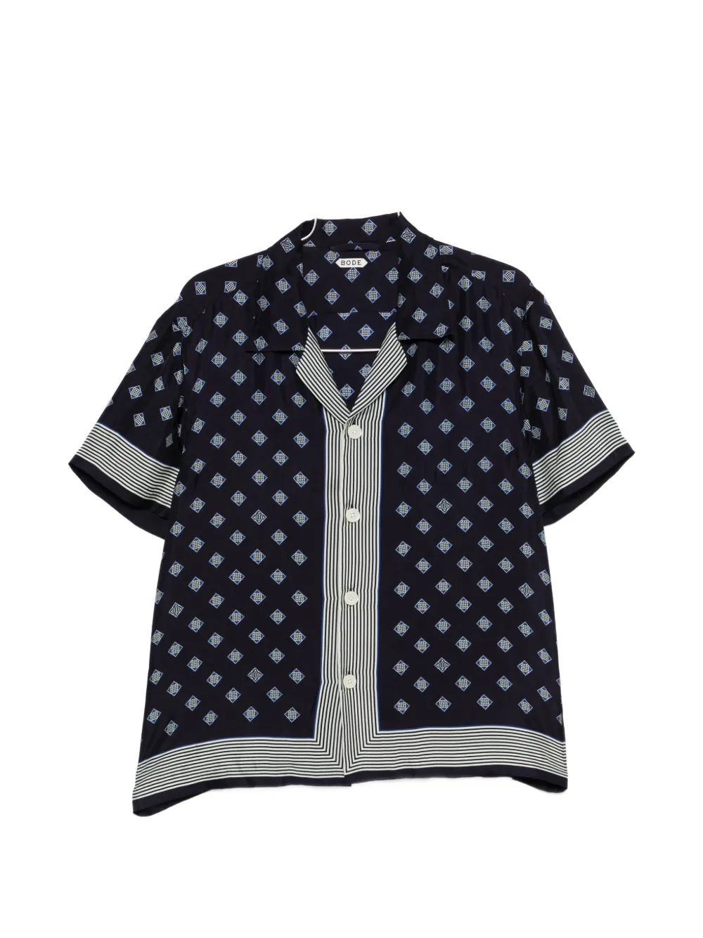 BODE - Men Foyer Diamond Short Sleeve Shirt - Image 5