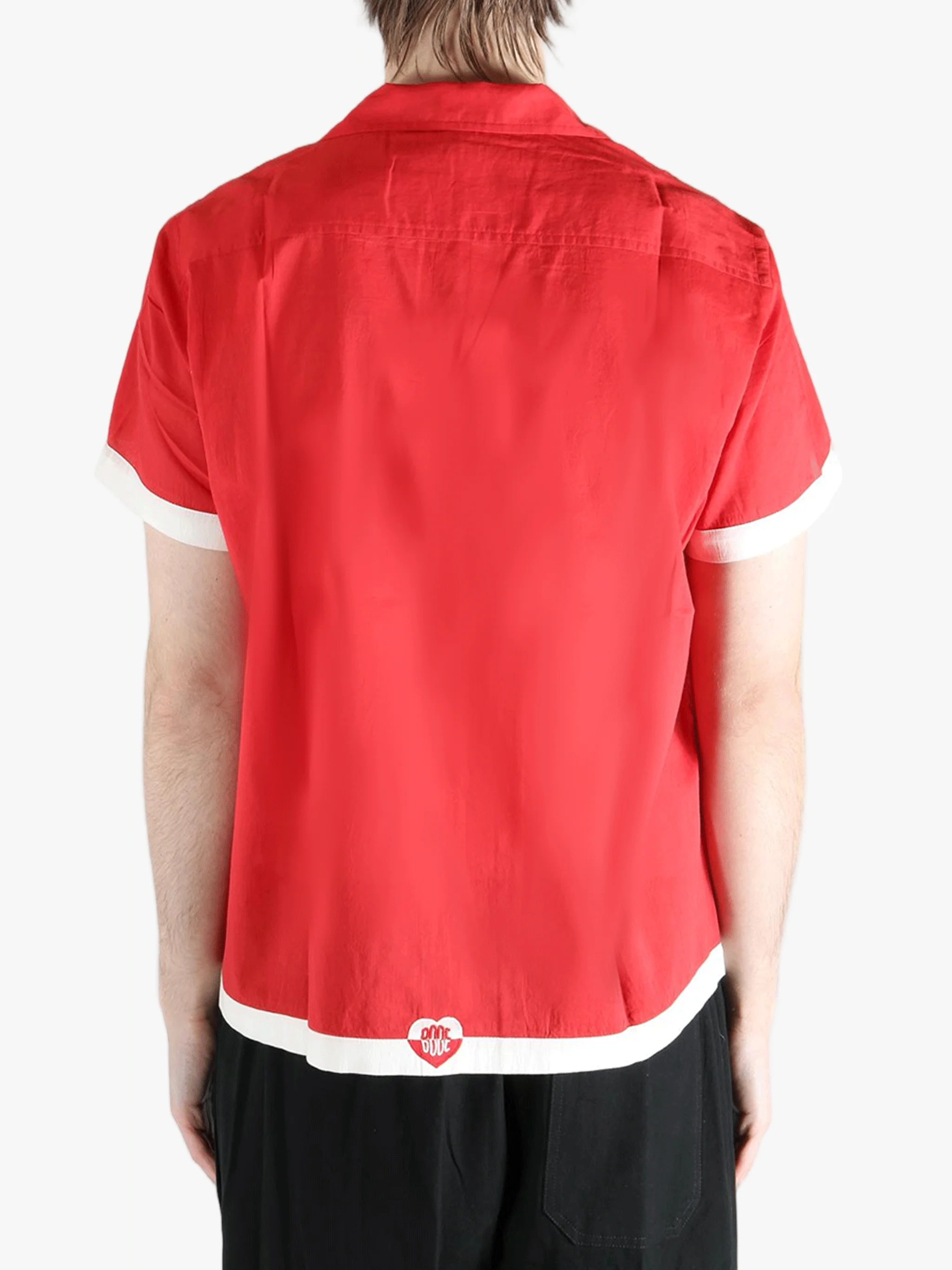 BODE - Men Heart Deco Short Sleeve Shirt - Image 3