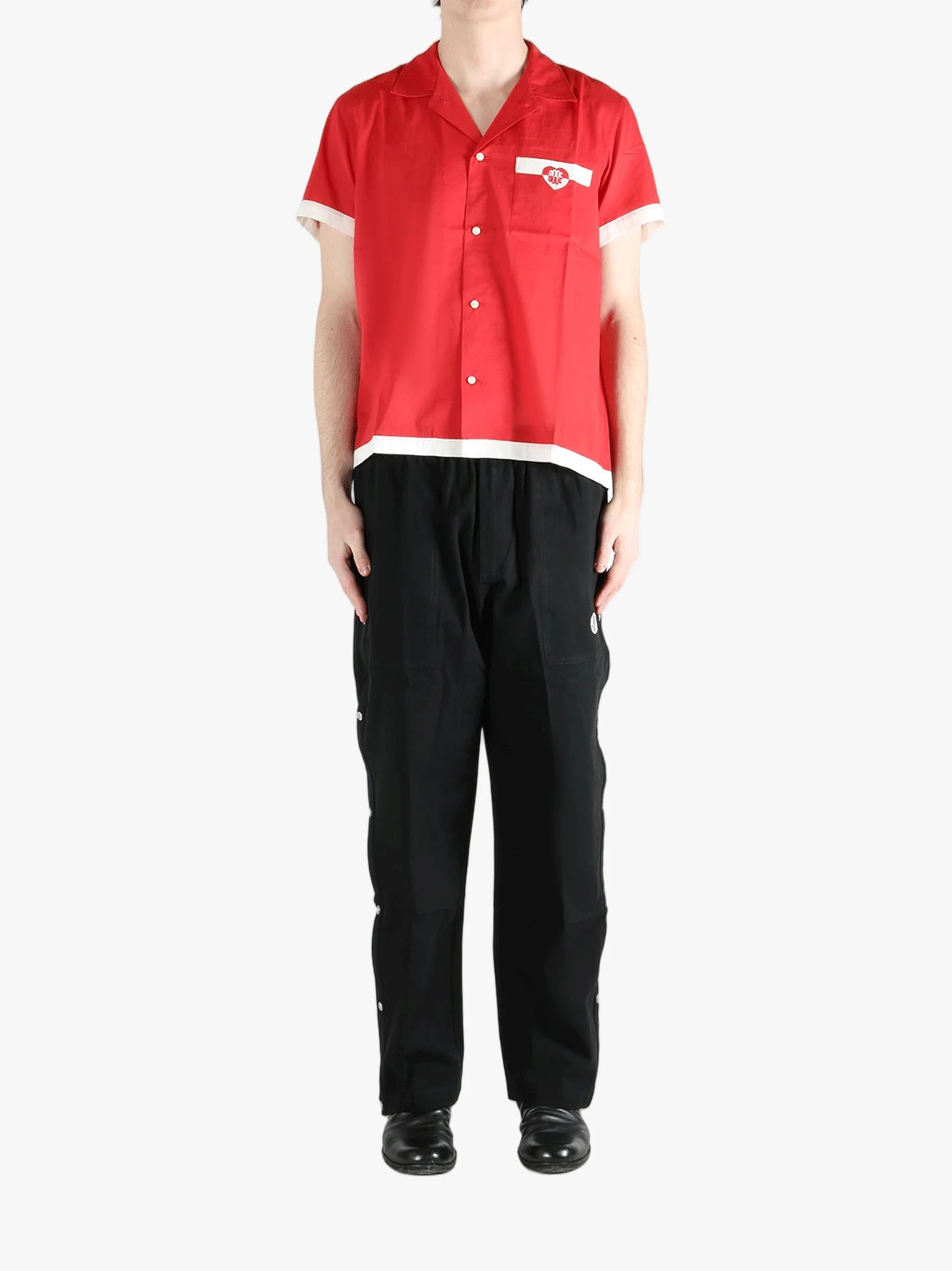 BODE - Men Heart Deco Short Sleeve Shirt - Image 4