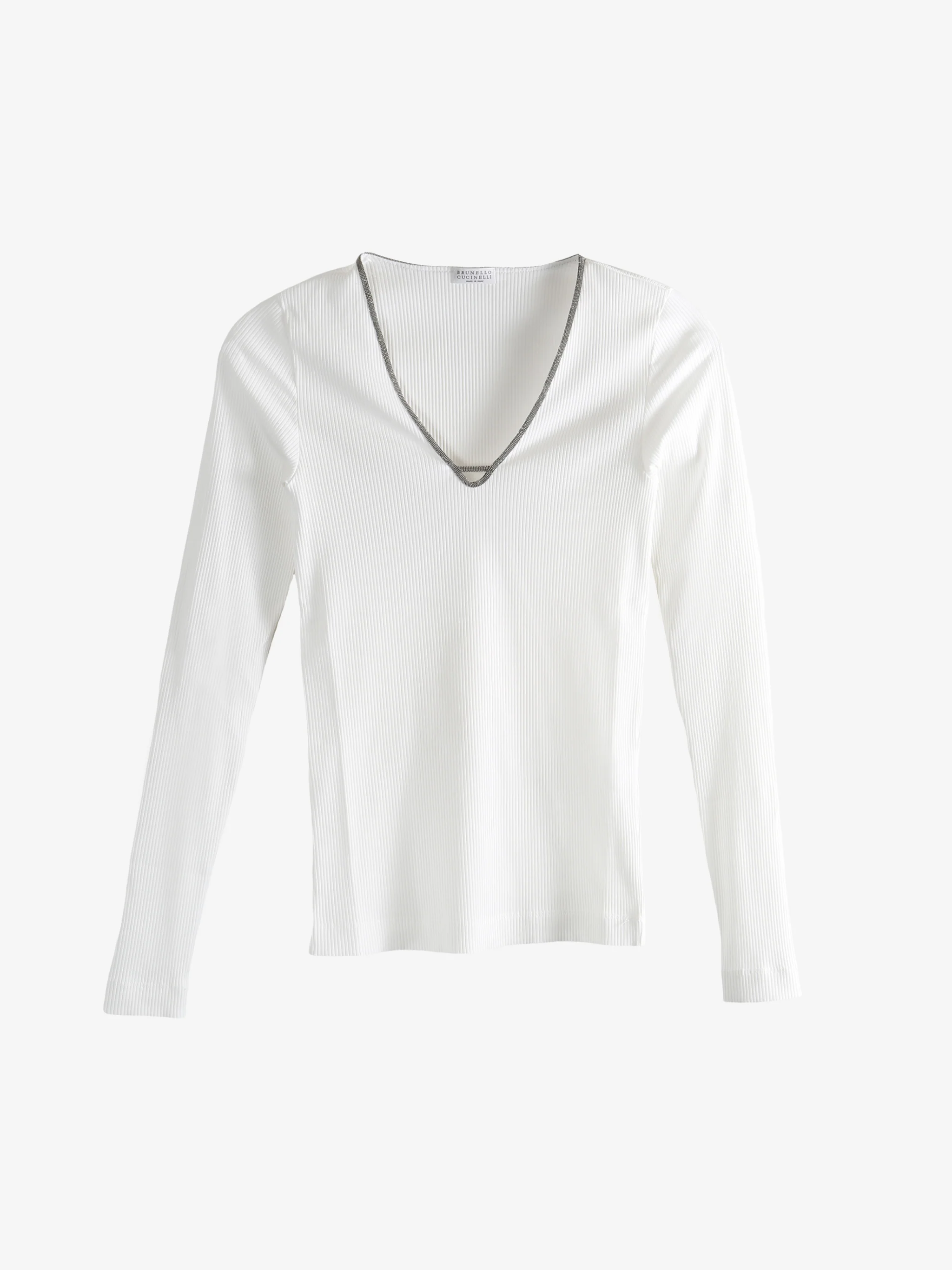 BRUNELLO CUCINELLI - Women Long Sleeve Classic Top - Image 5