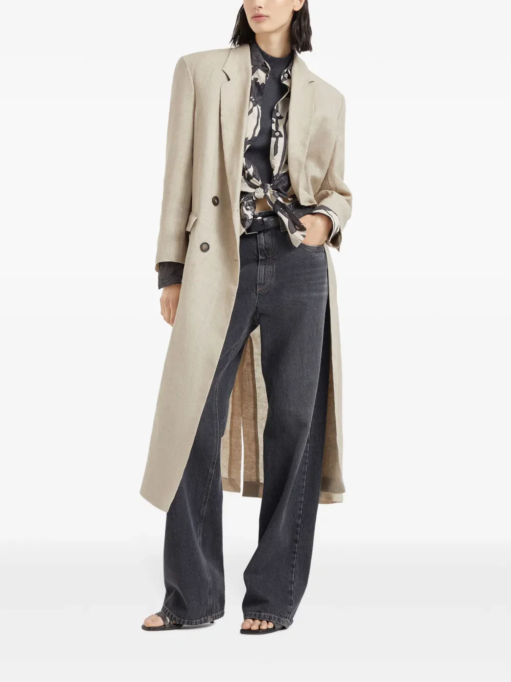 BRUNELLO CUCINELLI - Women Long Sleeve Top - Image 3