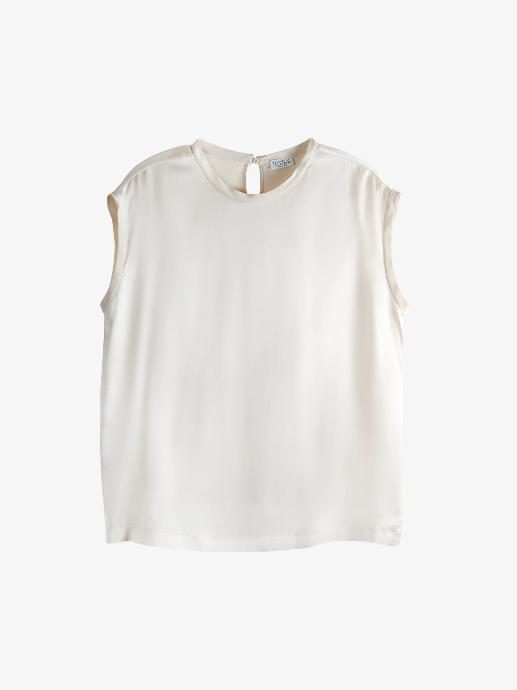 BRUNELLO CUCINELLI - Women Satin T-Shirt - Image 5