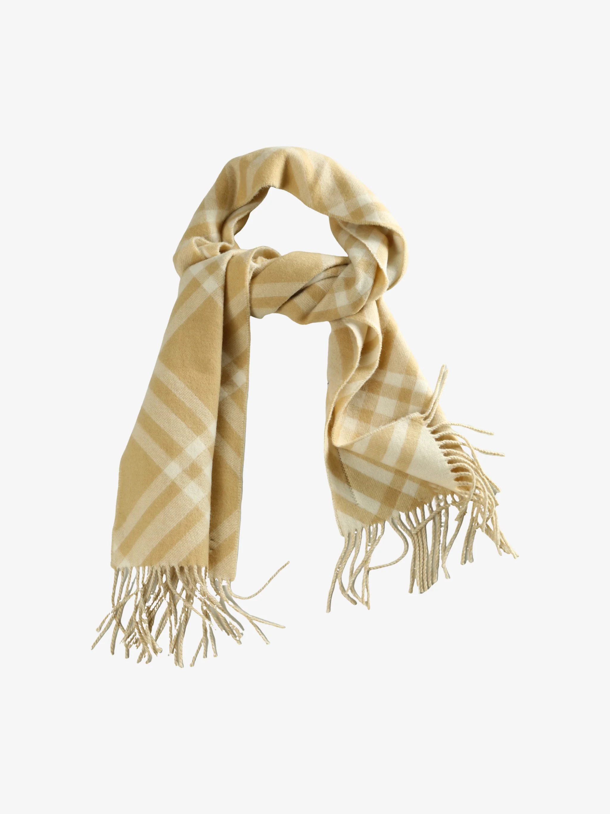 BURBERRY - Women Check Cashmere Scarf - Image 3