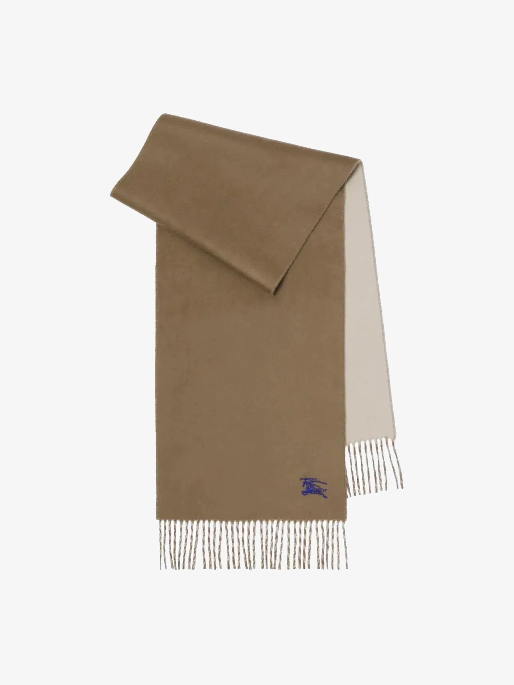 BURBERRY - Unisex Mu Embroidered Knight Solid Scarf