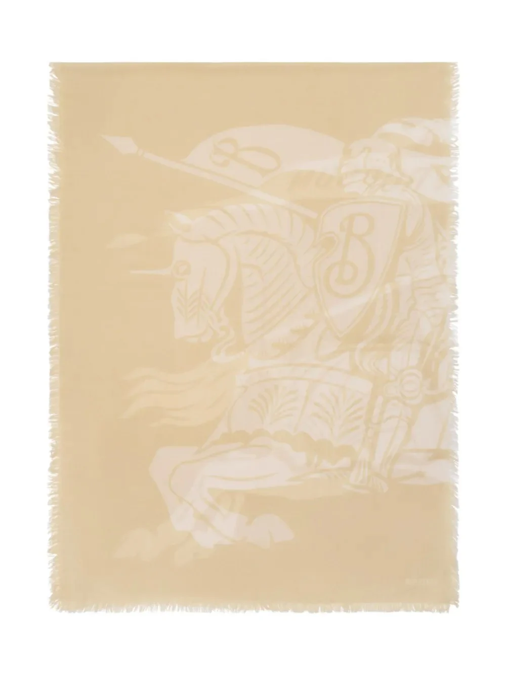 BURBERRY - Women Wide EKD Wool Scarf - Image 4