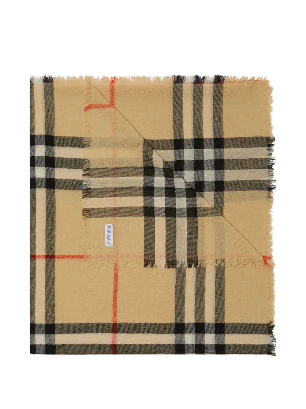 BURBERRY - Women Mu Lightweight Wool Scarf