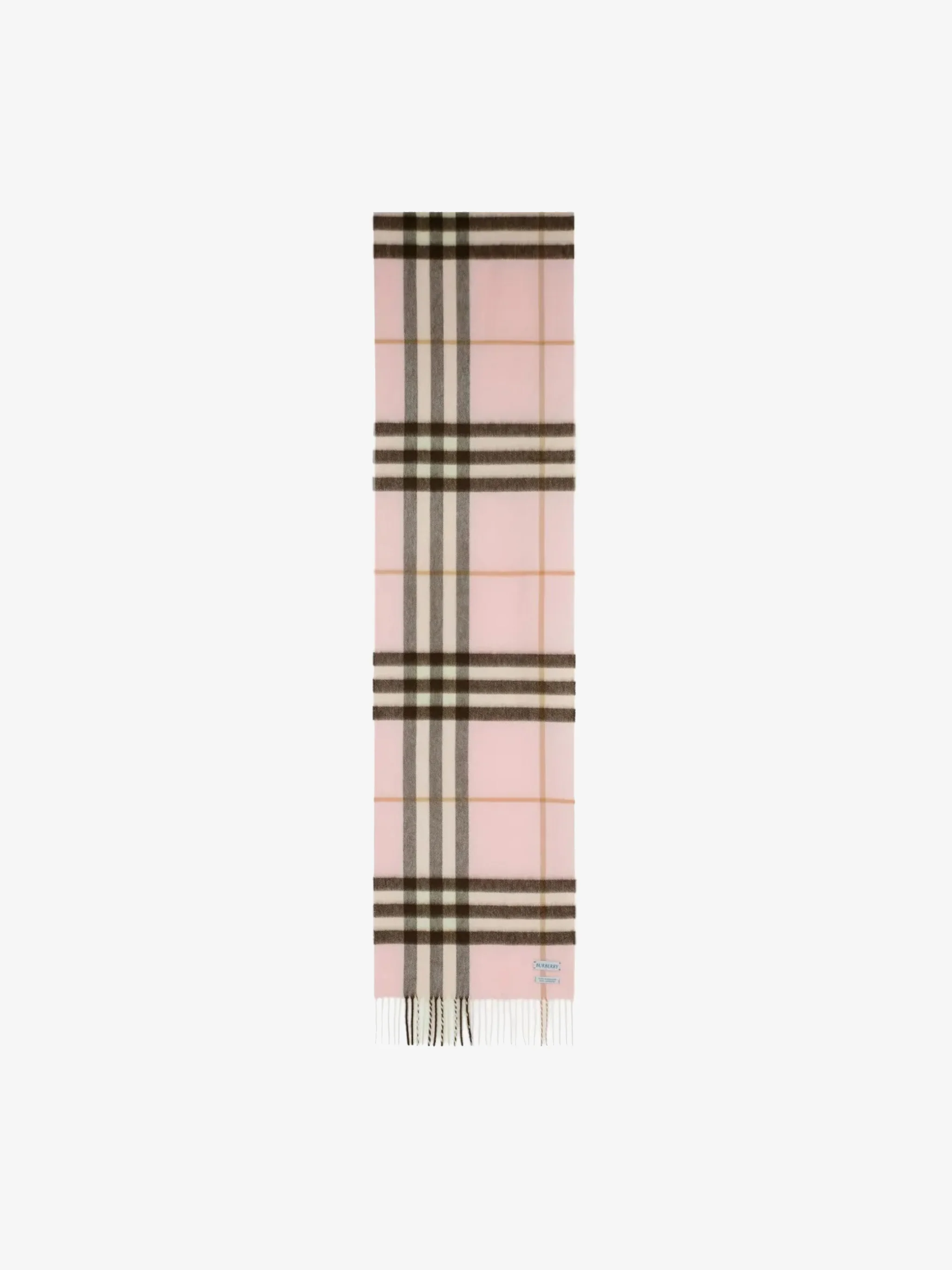 BURBERRY - Unisex Check Cashmere Scarf