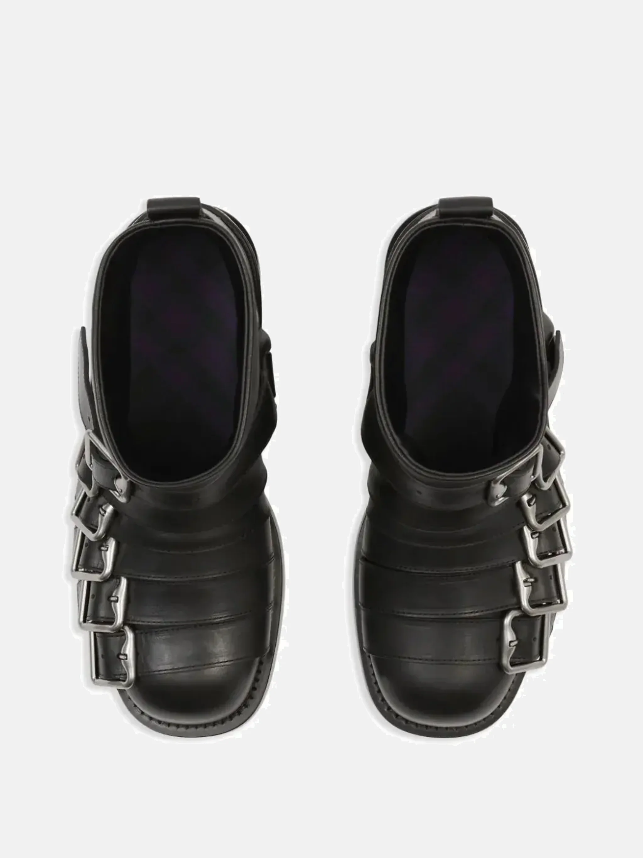 BURBERRY - Women Leather Strap Boots - Image 4