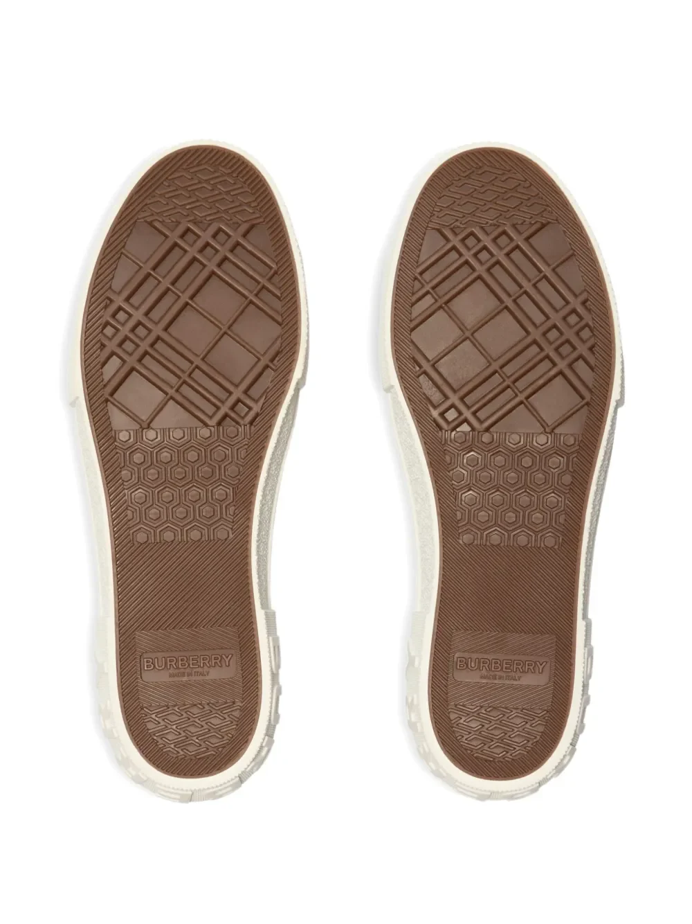 BURBERRY - Women Training Jack Check Sneakers - Image 4