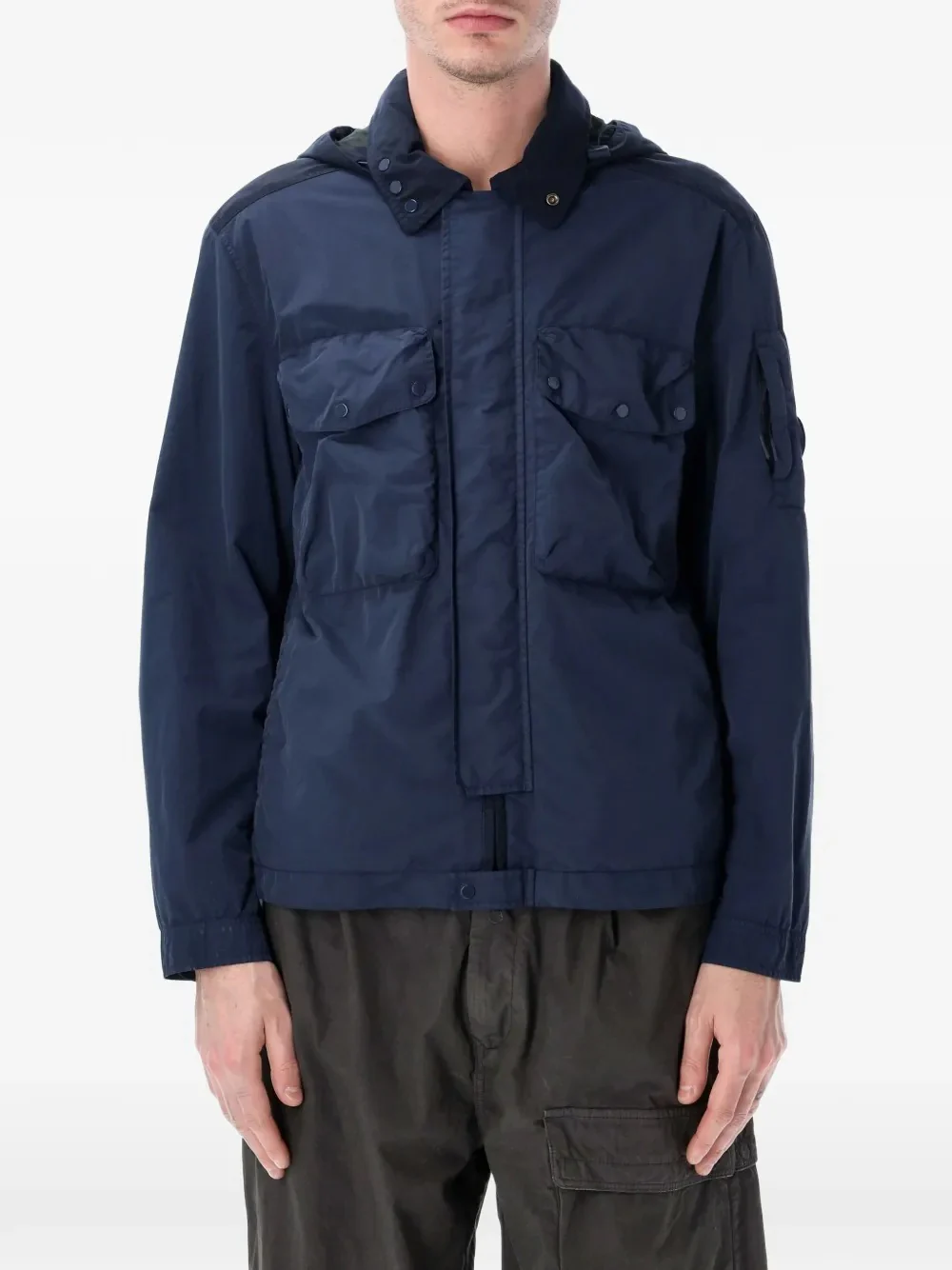 C.P. COMPANY - Men Flatt Nylon Mixed Goggle Overshirt