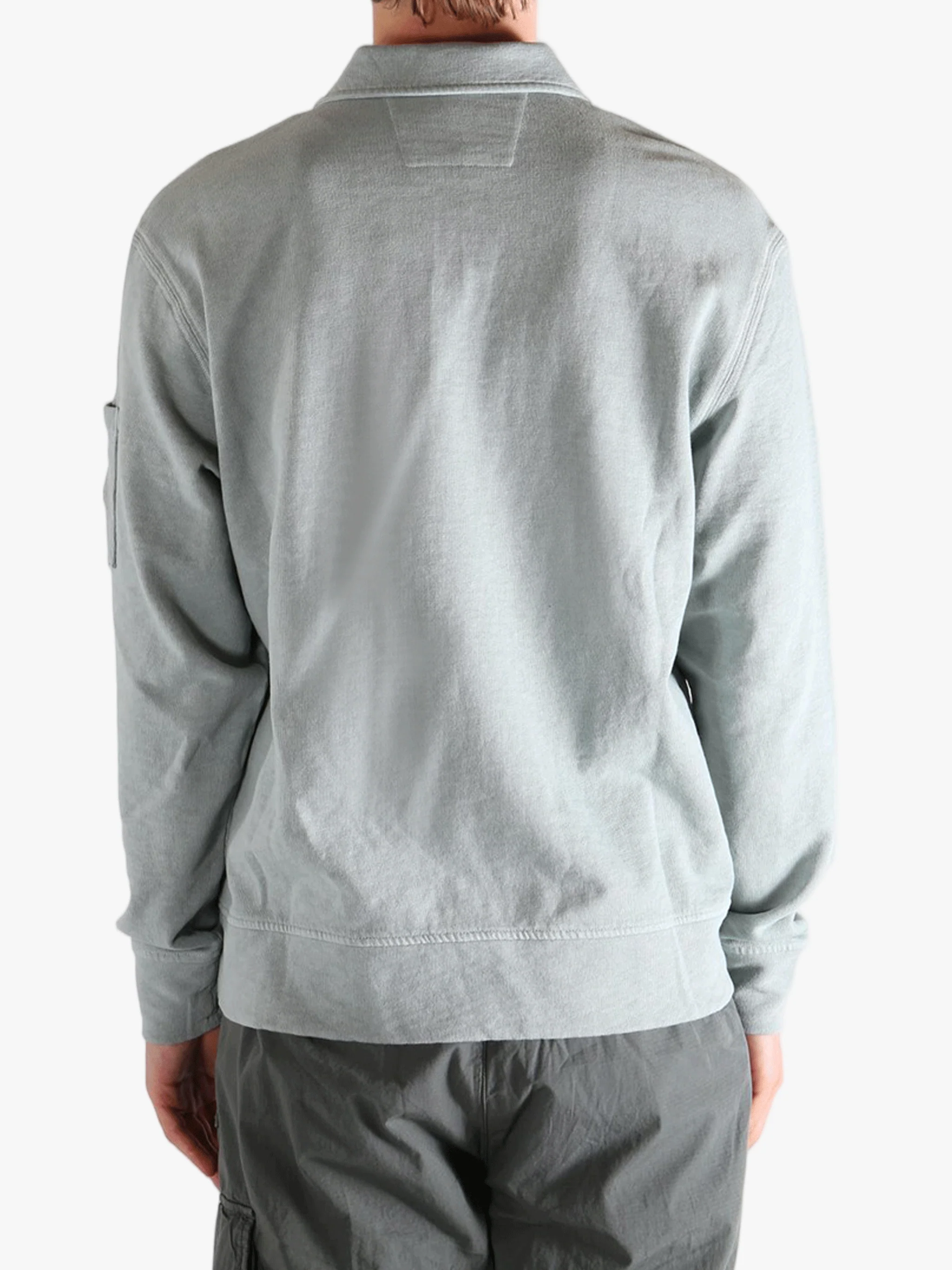 C.P. COMPANY - Men Sweatshirts Polo Collar In Malfile' Fleece - Image 3