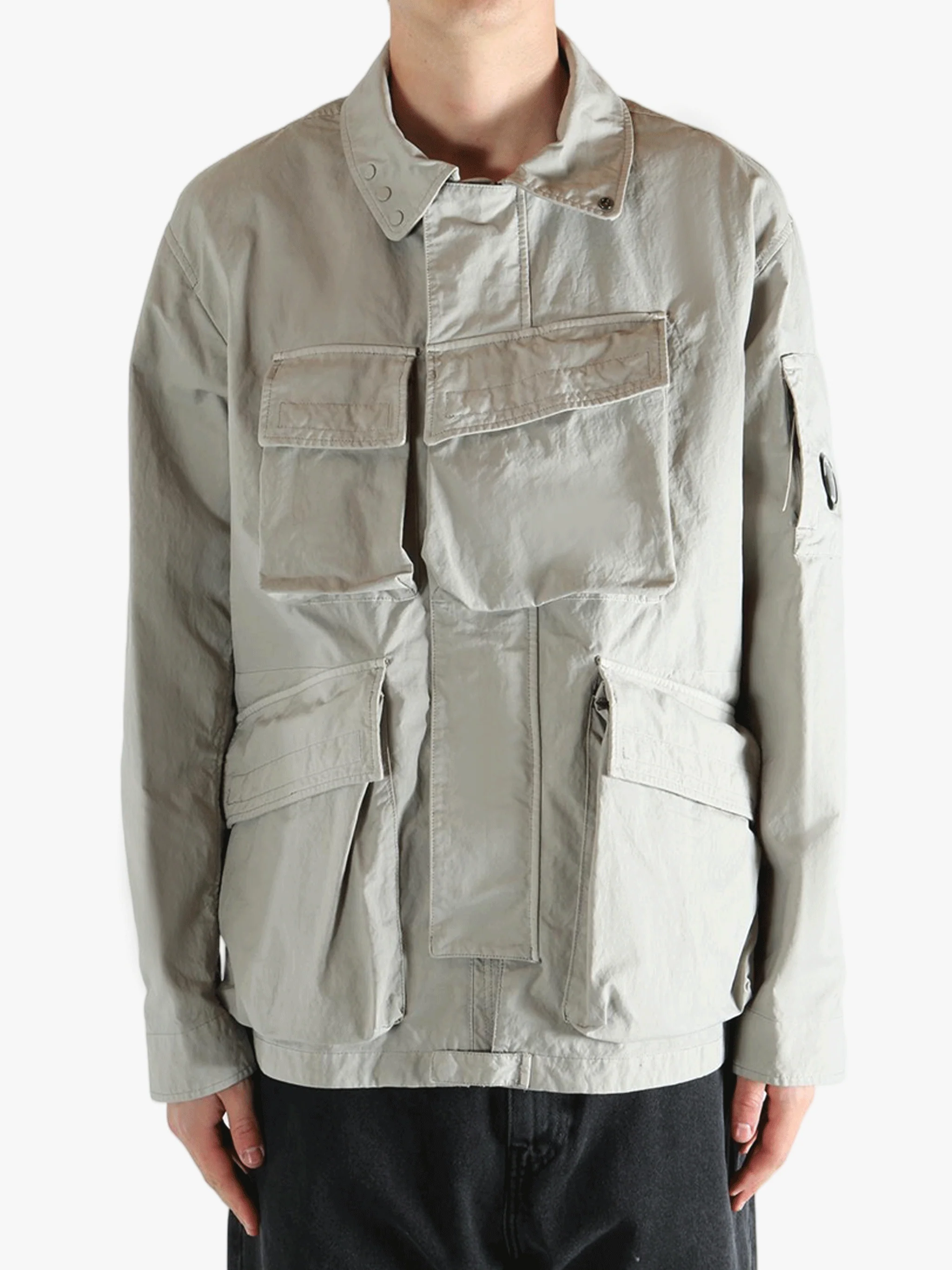C.P. COMPANY - Men Twill Zip Lens Jacket