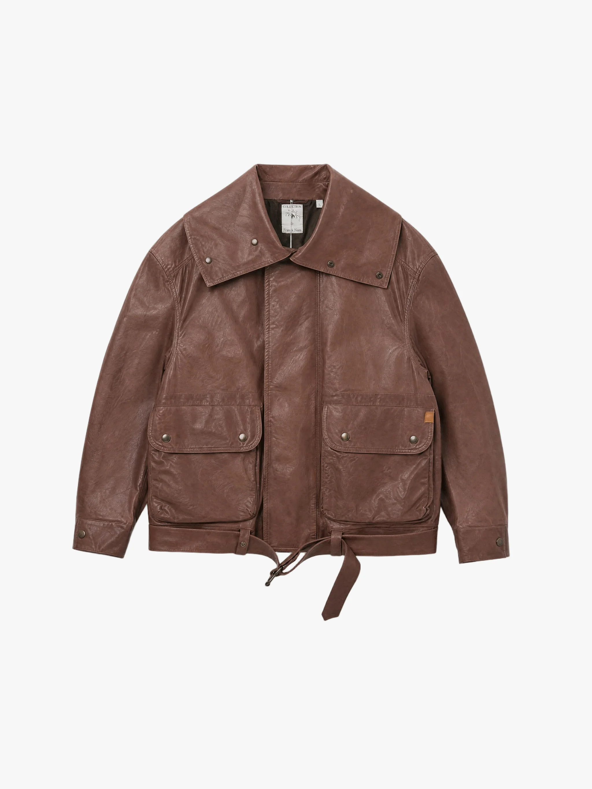 CALVIN KLEIN COLLECTION - Women Isa Leather Jacket - Image 4