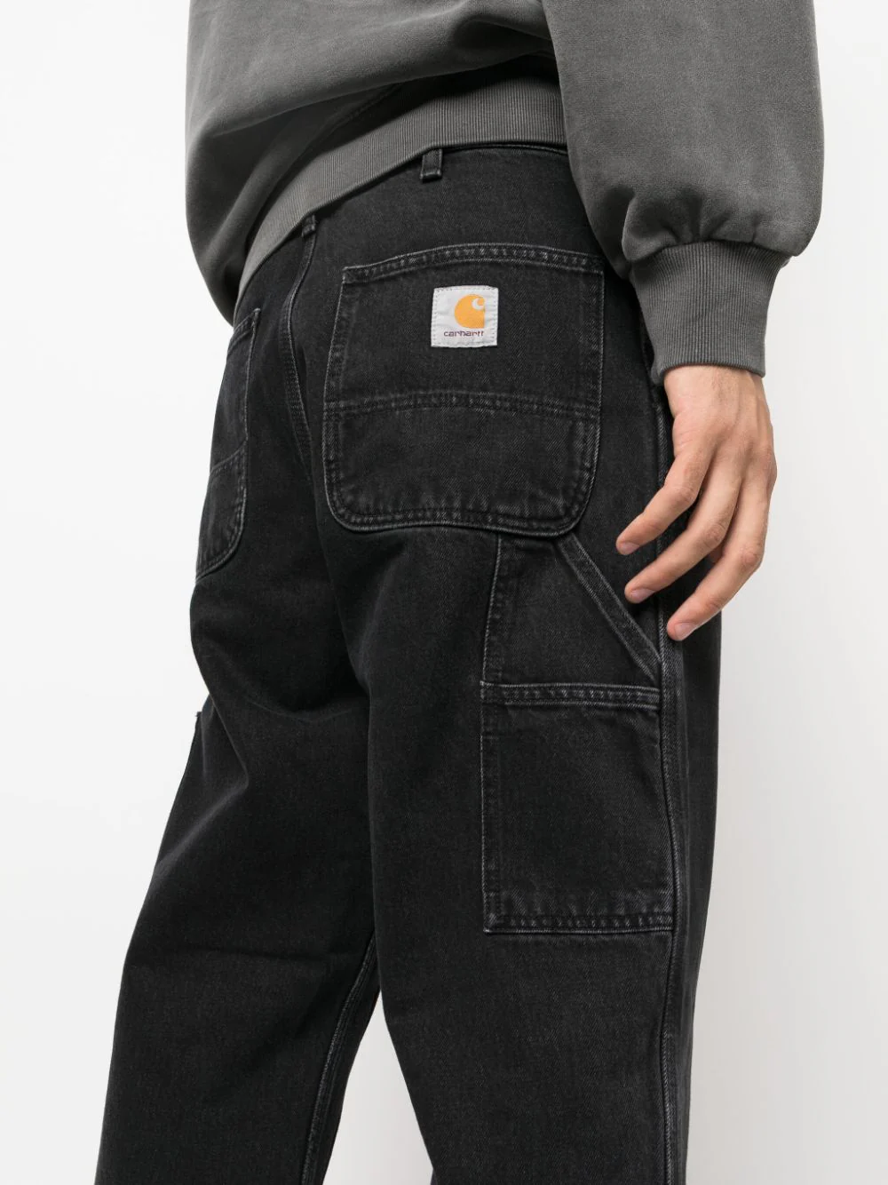 CARHARTT WIP - Unisex Double Knee Washed Pant - Image 4