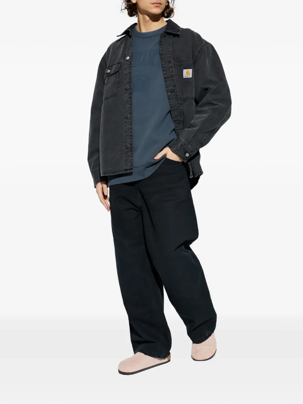 CARHARTT WIP - Unisex Faded Pond Corps Sweat - Image 3