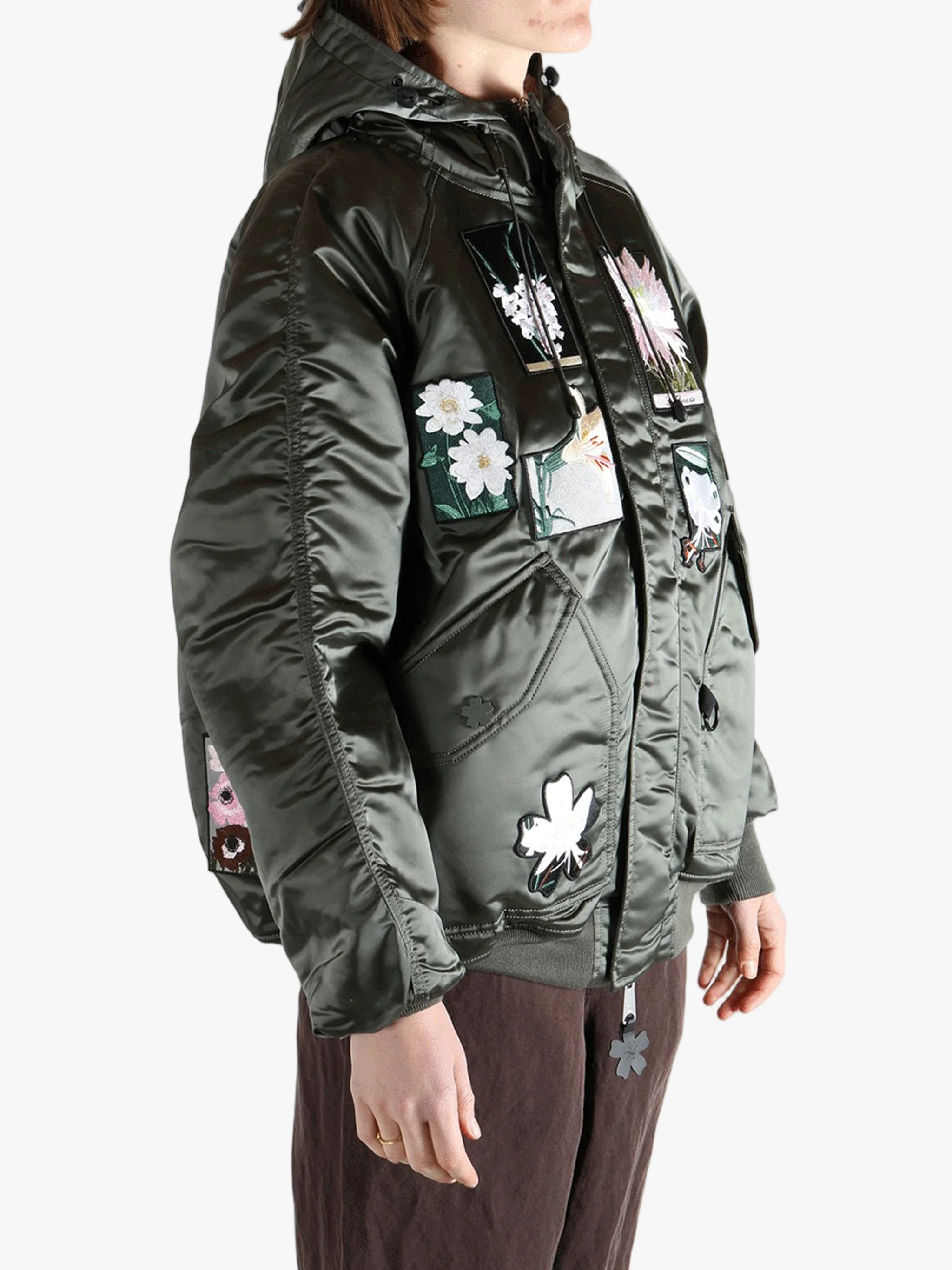 CECILIE BAHNSEN X ALPHA INDUSTRIES - Women Laser Cut Bomber Jacket - Image 2