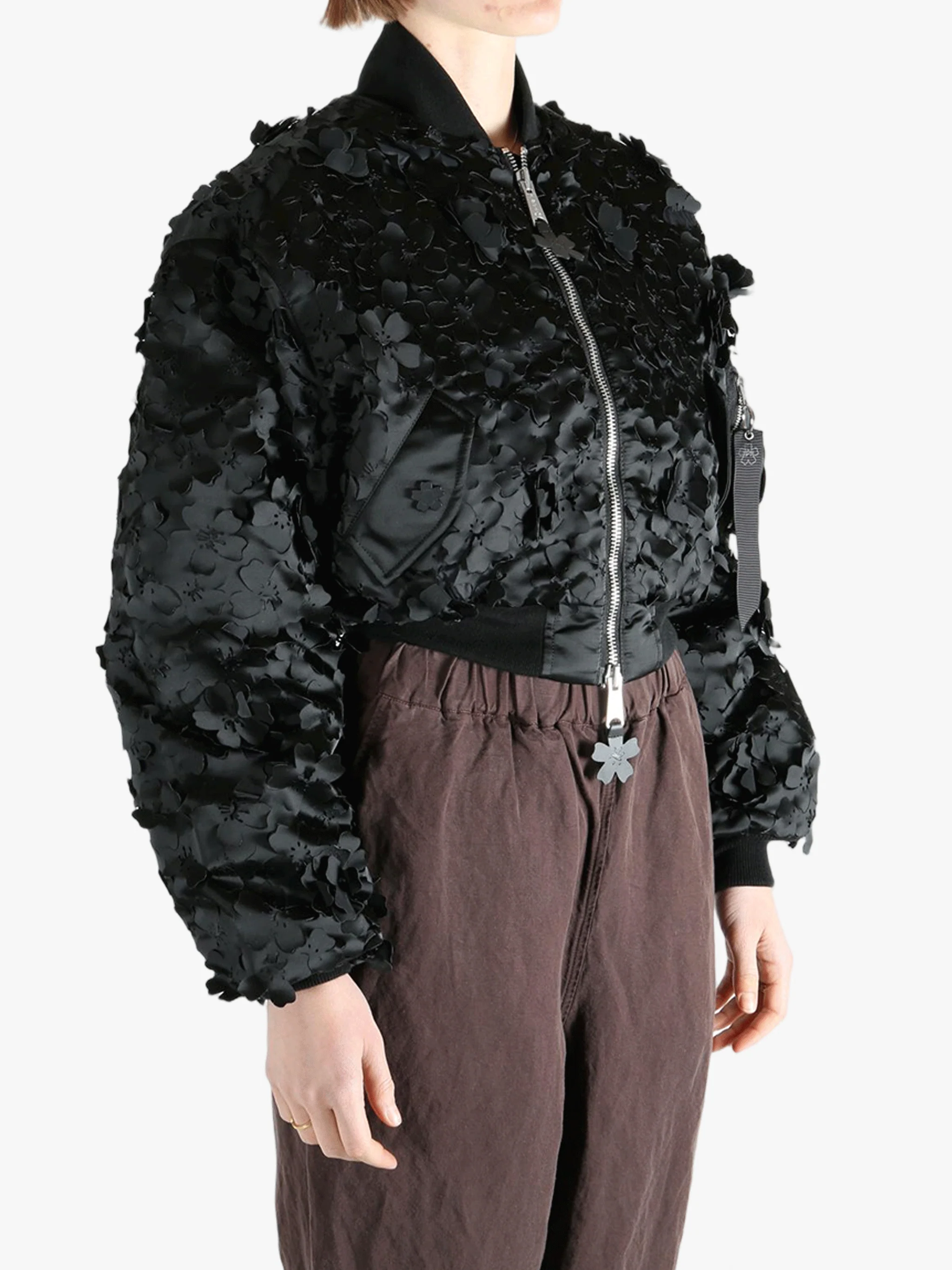 CECILIE BAHNSEN X ALPHA INDUSTRIES - Women Laser Cut Bomber Jacket - Image 2