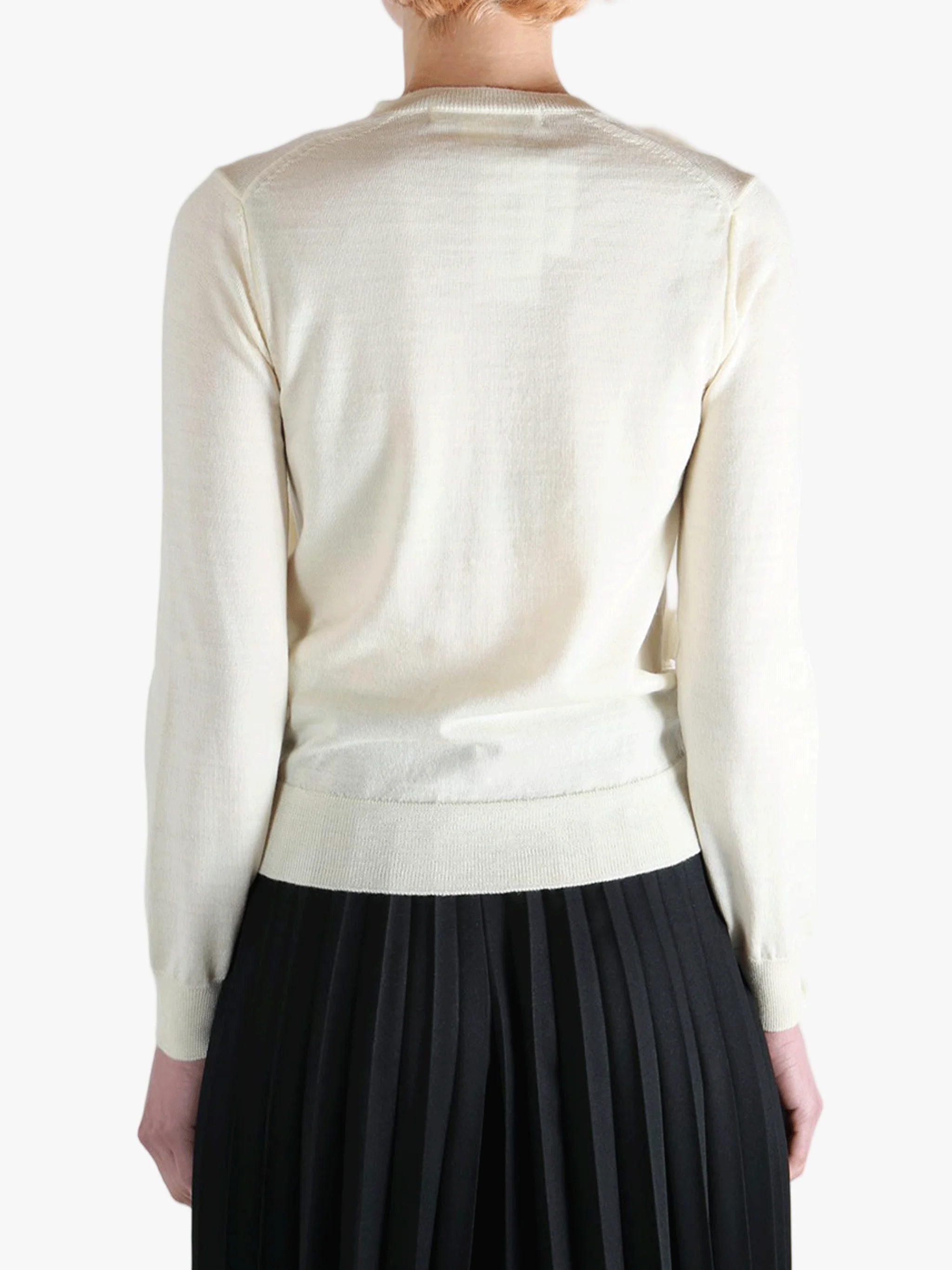 COMME DES GARCONS COMME DES GARCONS - Women Rose-detail Cardigan - Image 3
