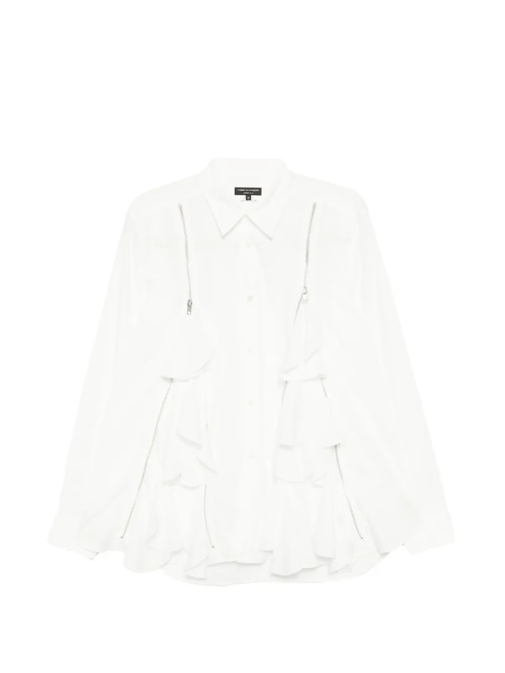 COMME DES GARCONS HOMME PLUS - Men Long-Sleeved Ruffled Blouse - Image 5