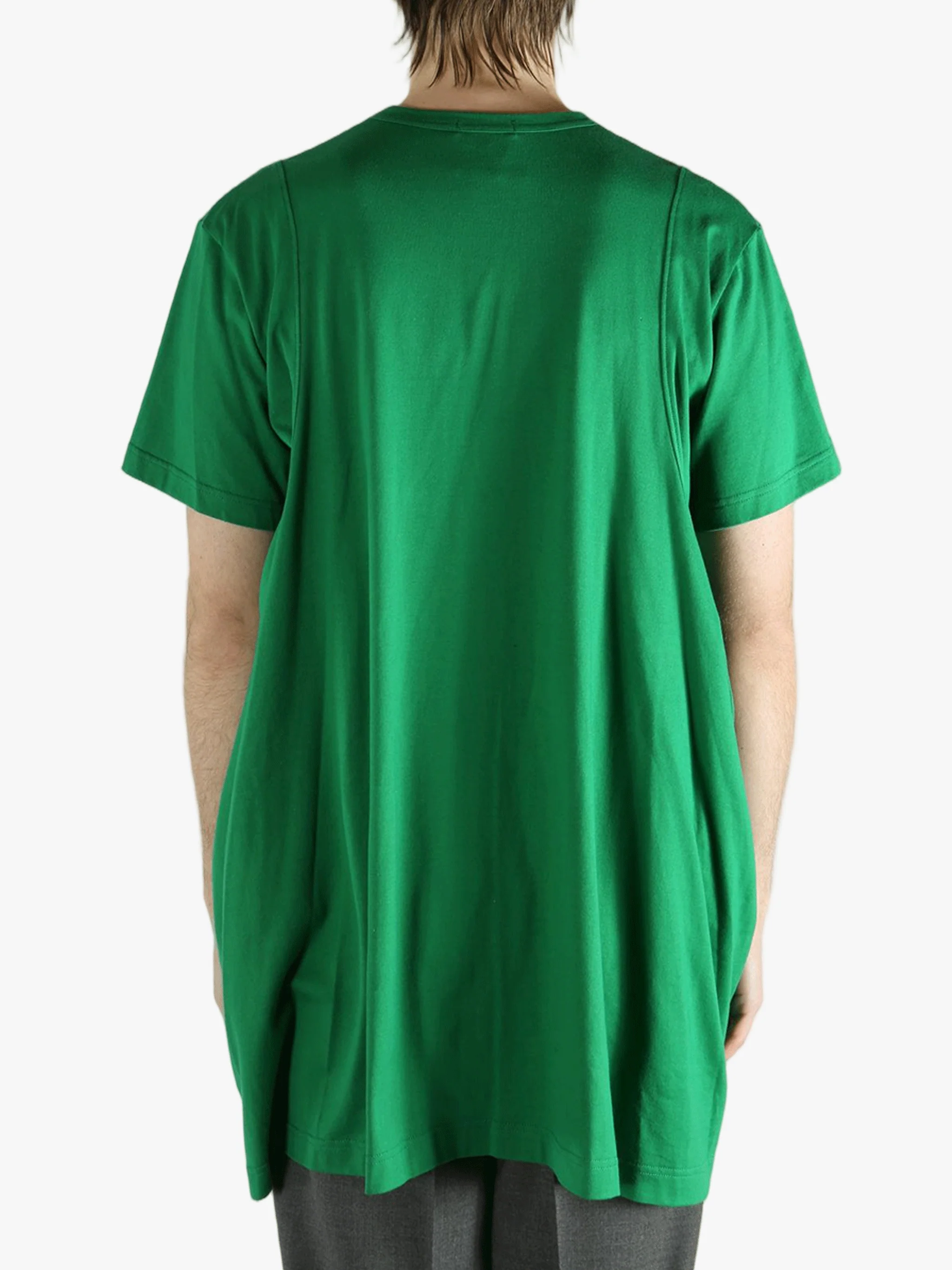 COMME DES GARCONS HOMME PLUS - Men Short Sleeved Green Crew Neck T-Shirt - Image 3