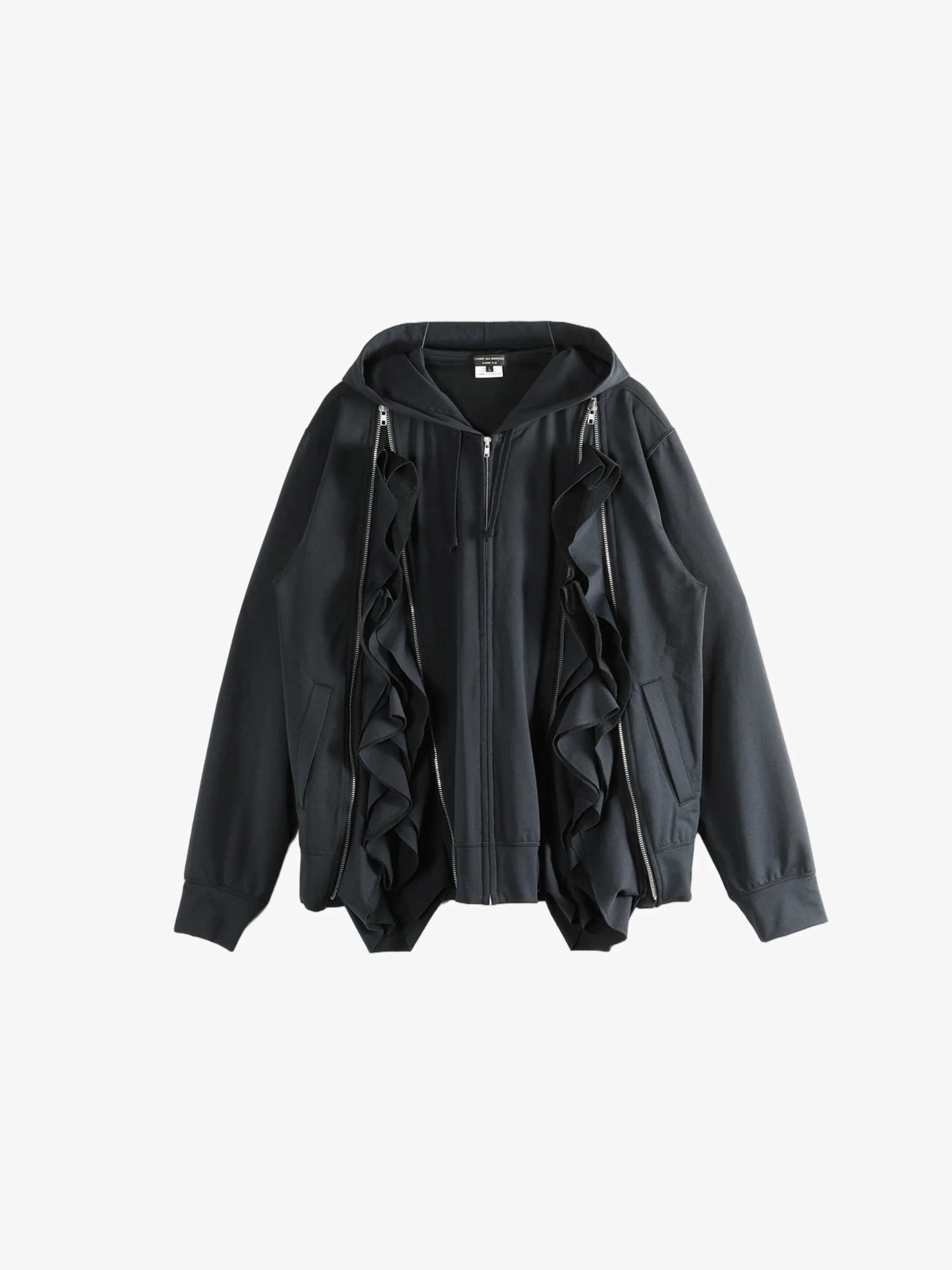 COMME DES GARCONS HOMME PLUS - Men Zippered Hooded Coat - Image 4