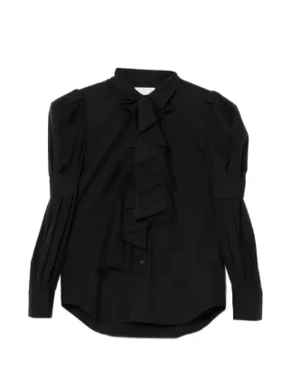 COMME DES GARCONS NOIR - Women Dramatic Voluminous Ruffle Blouse