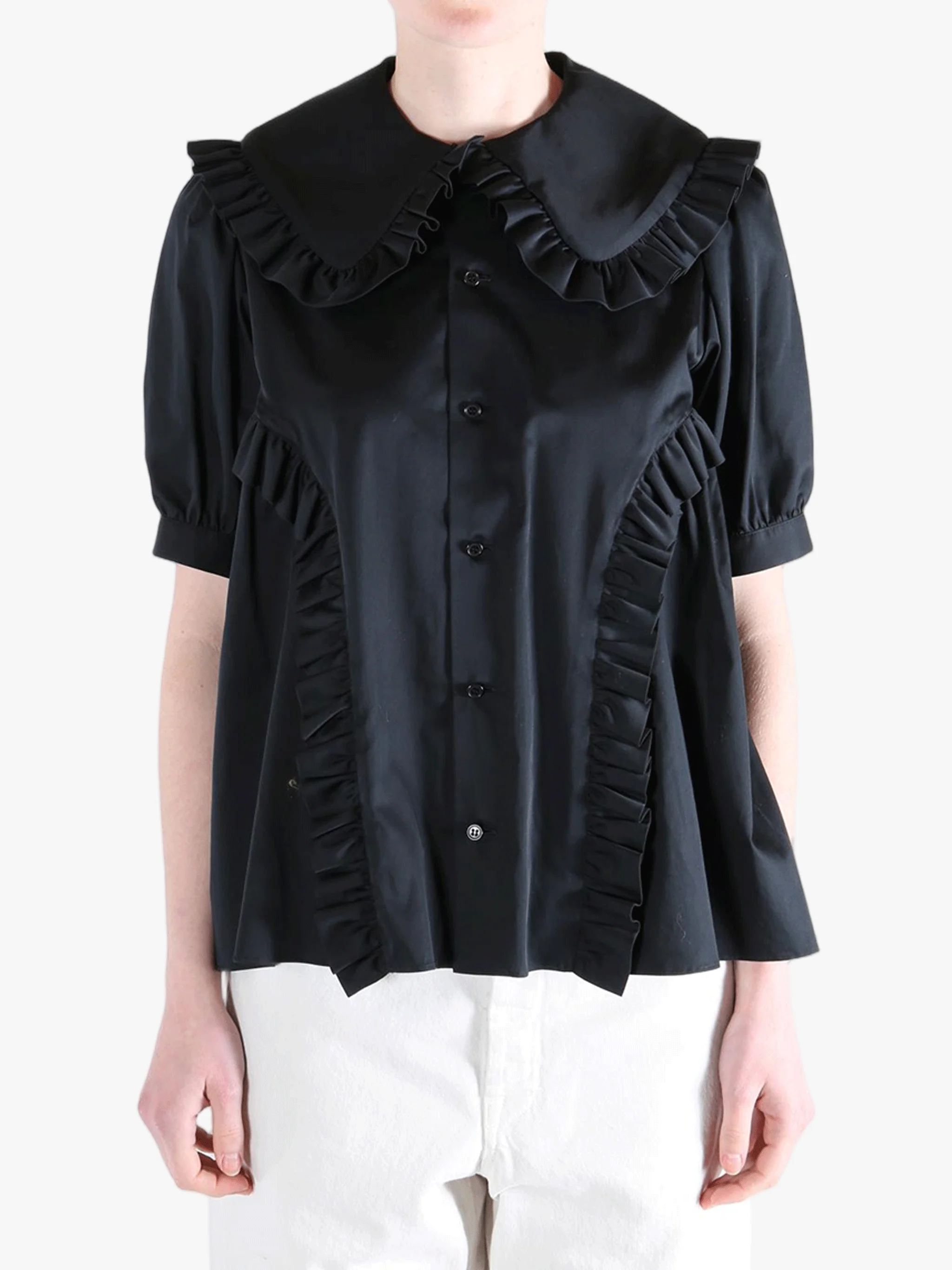 COMME DES GARCONS NOIR - Women Frill Collar Blouse