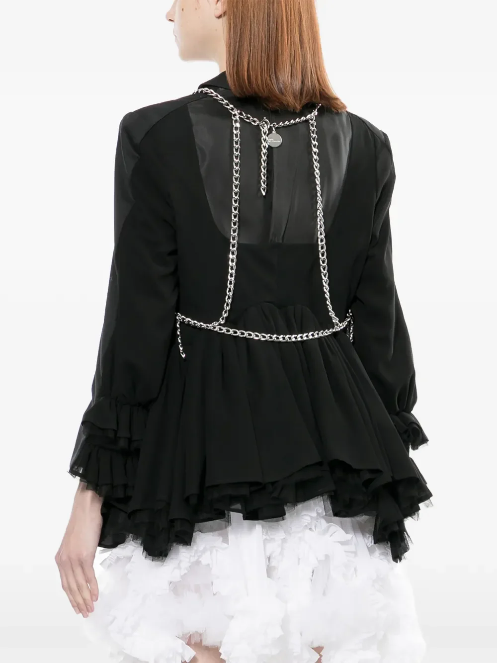 COMME DES GARCONS NOIR - Women Star Cluster Layered Chain Vest - Image 2