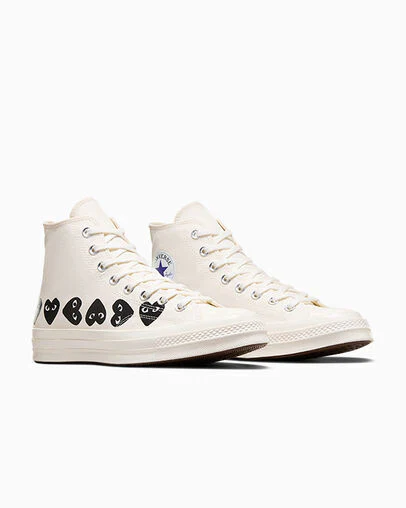 COMME DES GARCONS PLAY X CONVERSE - Chuck 70 Multi Heart High Top - Image 2