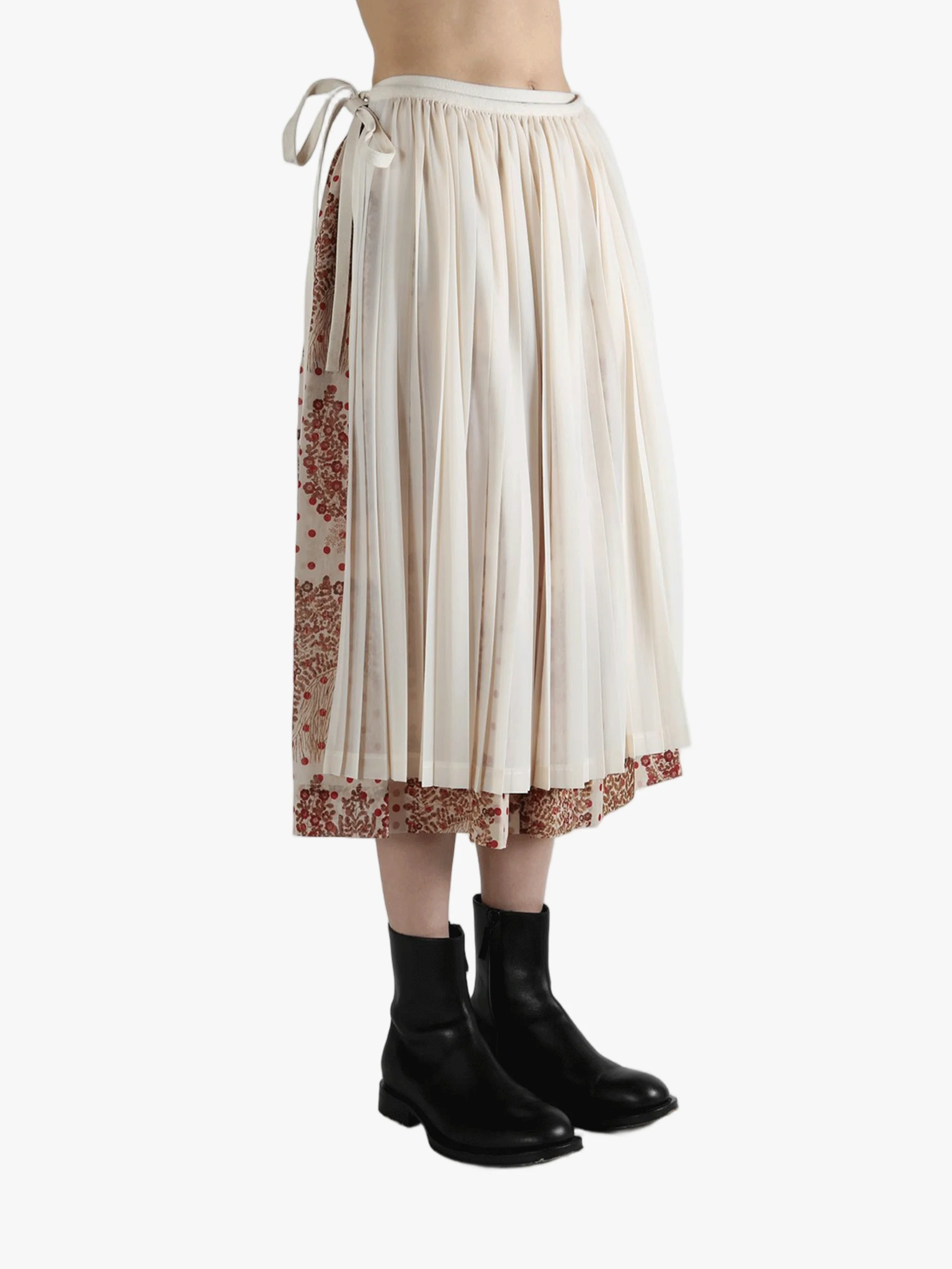 COMME DES GARCONS TAO - Women Polka Dot Ruffled Pants - Image 2