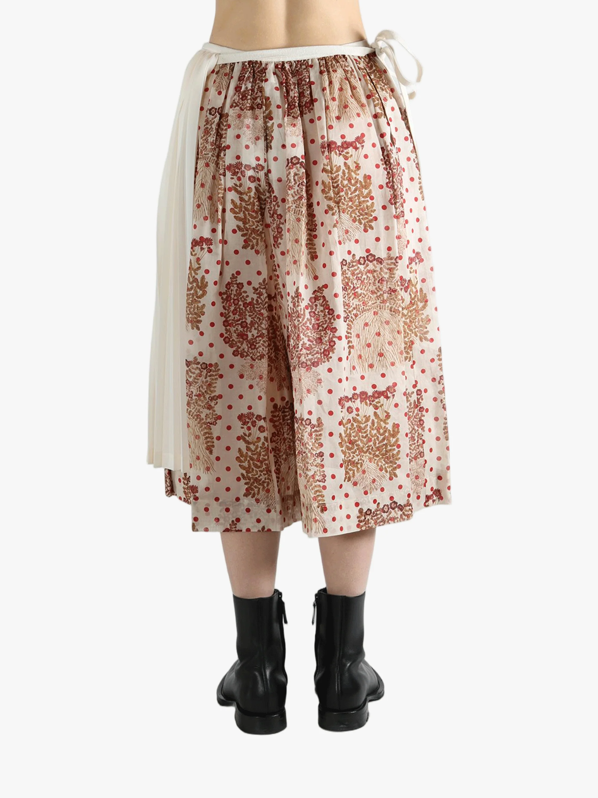 COMME DES GARCONS TAO - Women Polka Dot Ruffled Pants - Image 3
