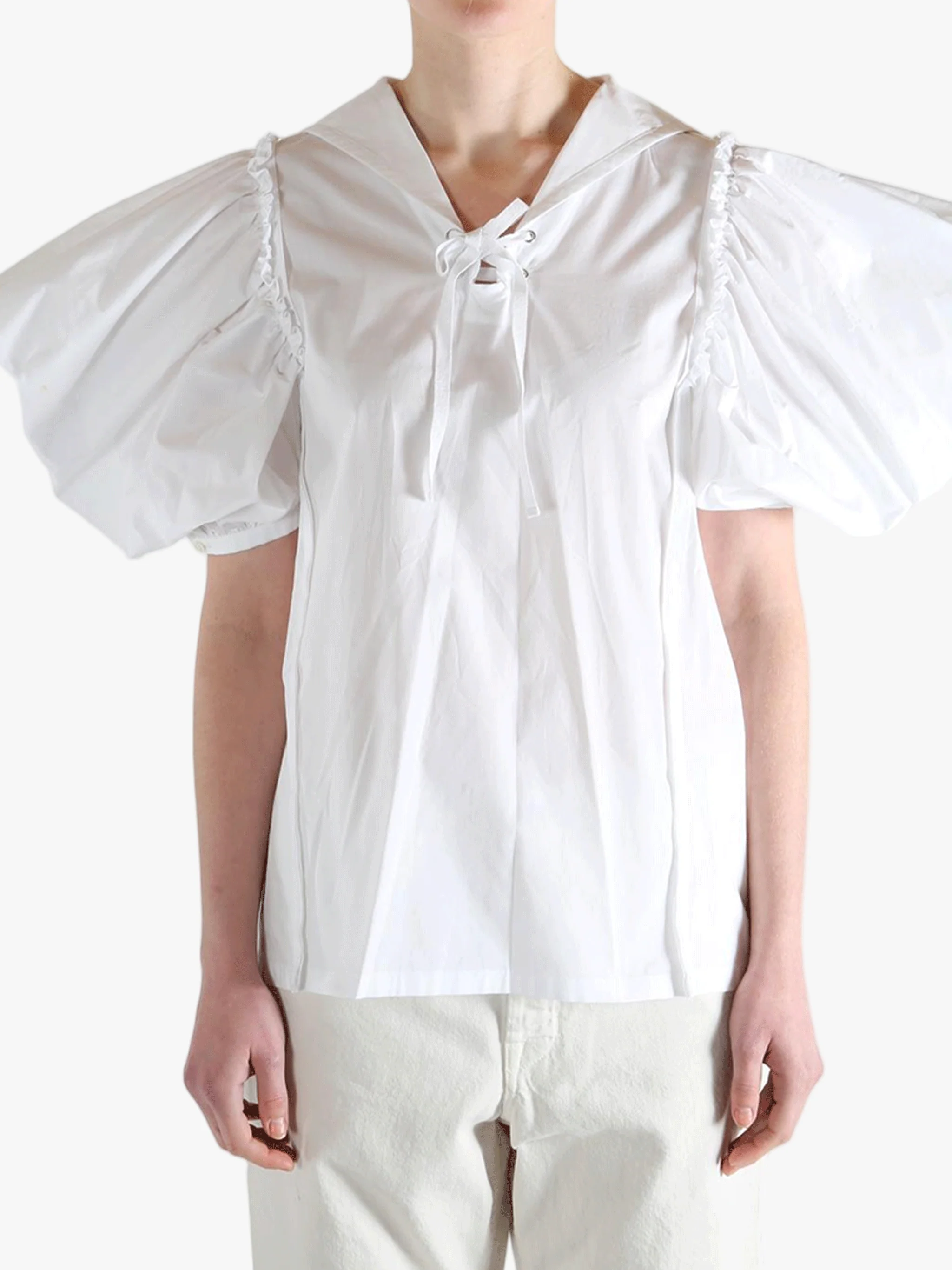 COMME DES GARCONS TAO - Women Ruffled Sailor Collar Blouse