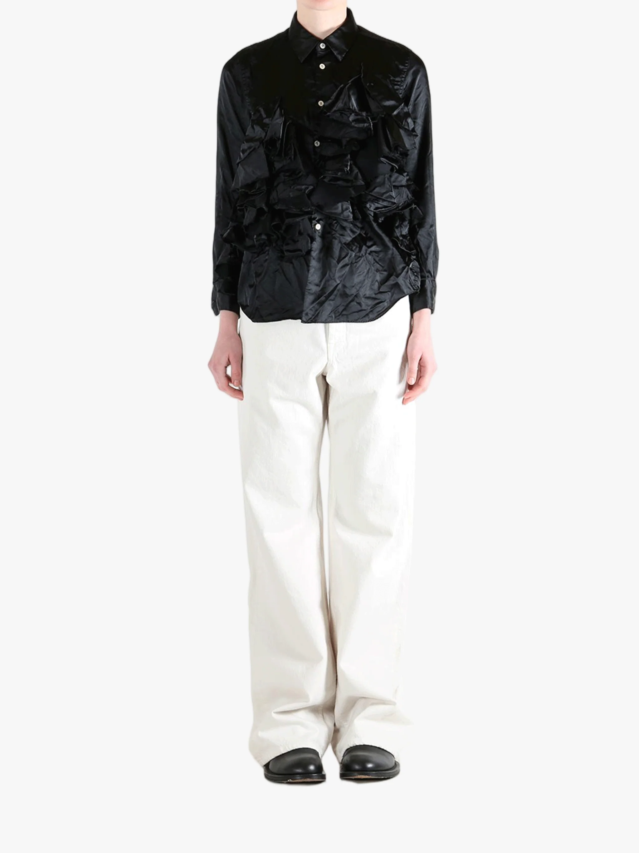 COMME DES GARCONS - Women Layered Ruffled Blouse - Image 4