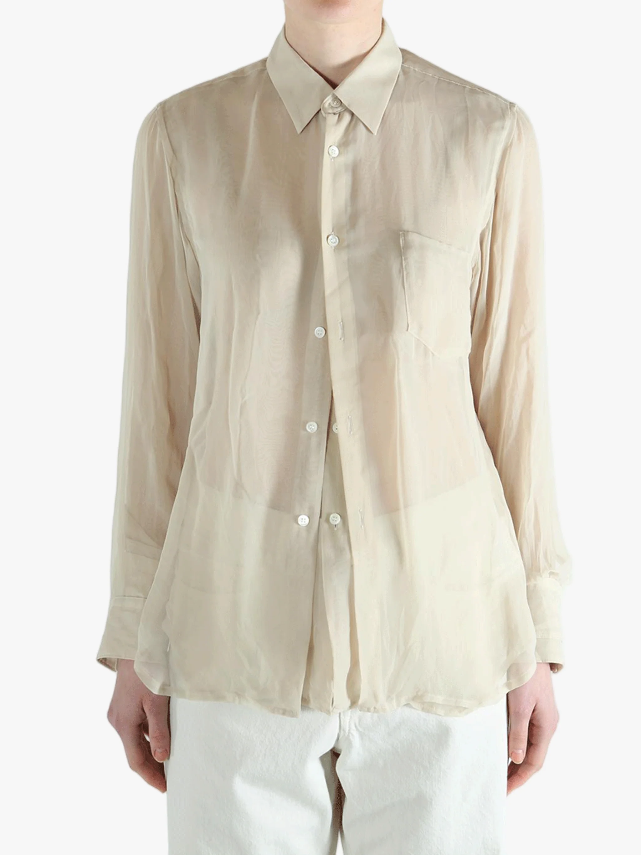 COMME DES GARCONS - Women Sheer Oversized Fit Shirt