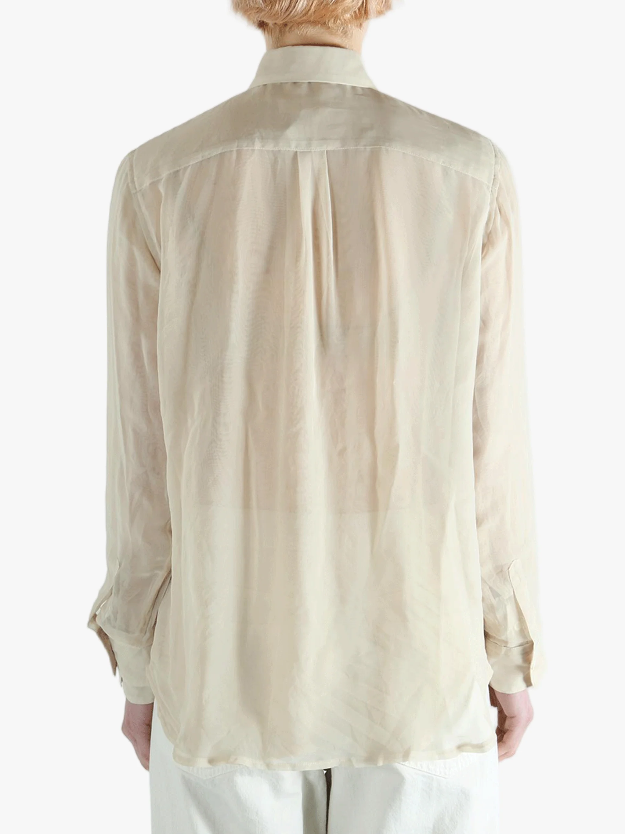COMME DES GARCONS - Women Sheer Oversized Fit Shirt - Image 3