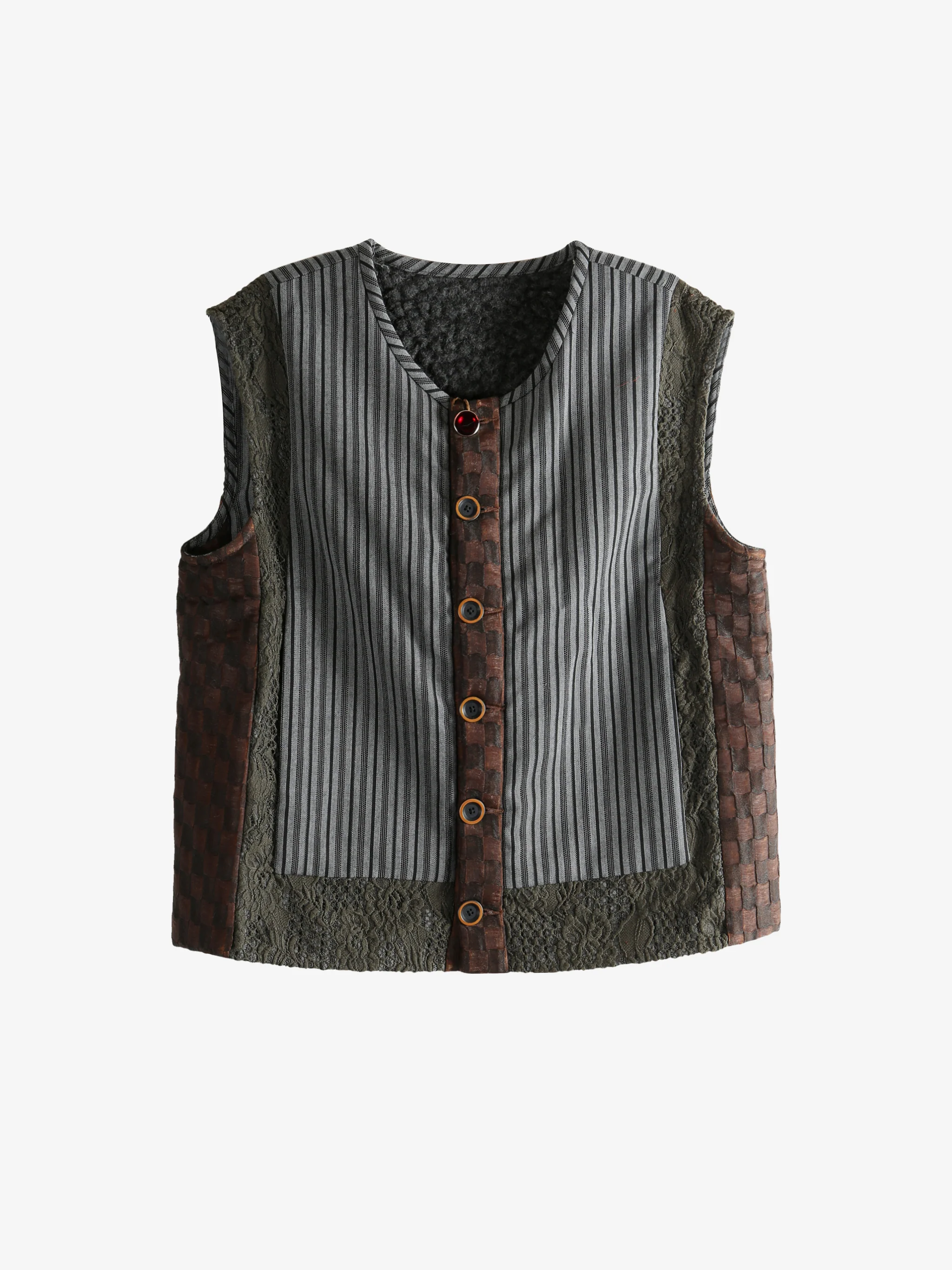 COMMUNS - Unisex Vertical Stripes Vest - Image 5