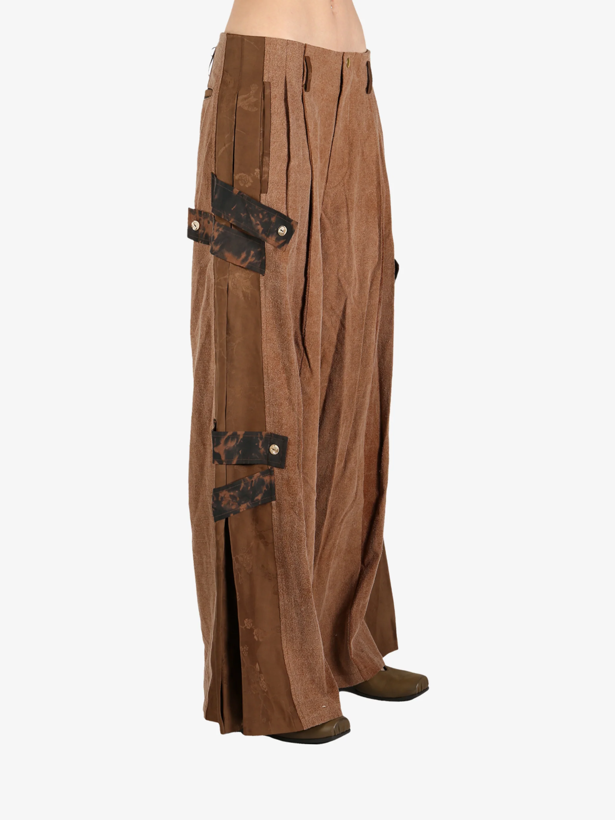 COMMUNS - Women Buckle Straps Loose Fit Pants - Image 2