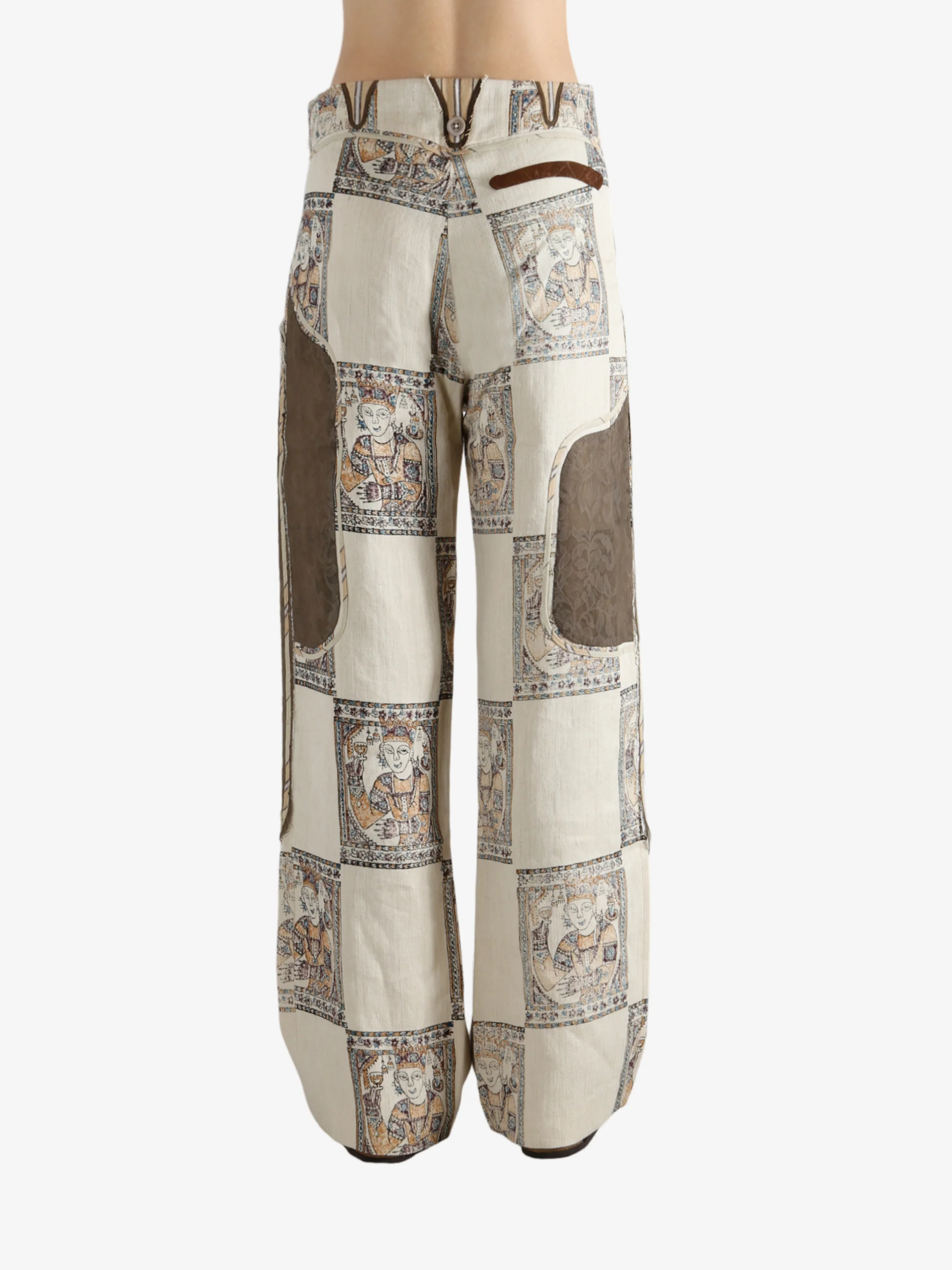 COMMUNS - Women Printed Plaid Pants - Image 3