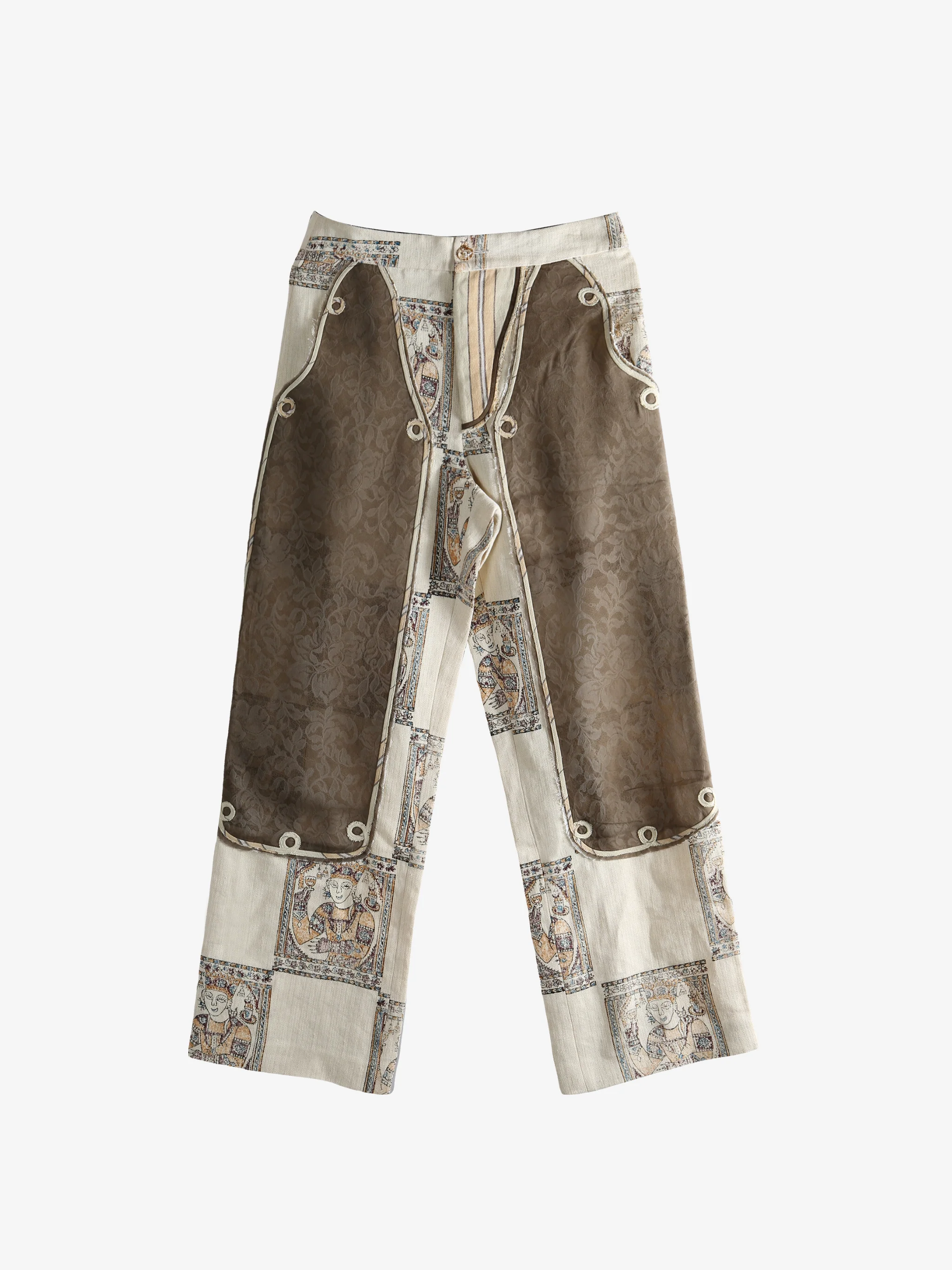 COMMUNS - Women Printed Plaid Pants - Image 4