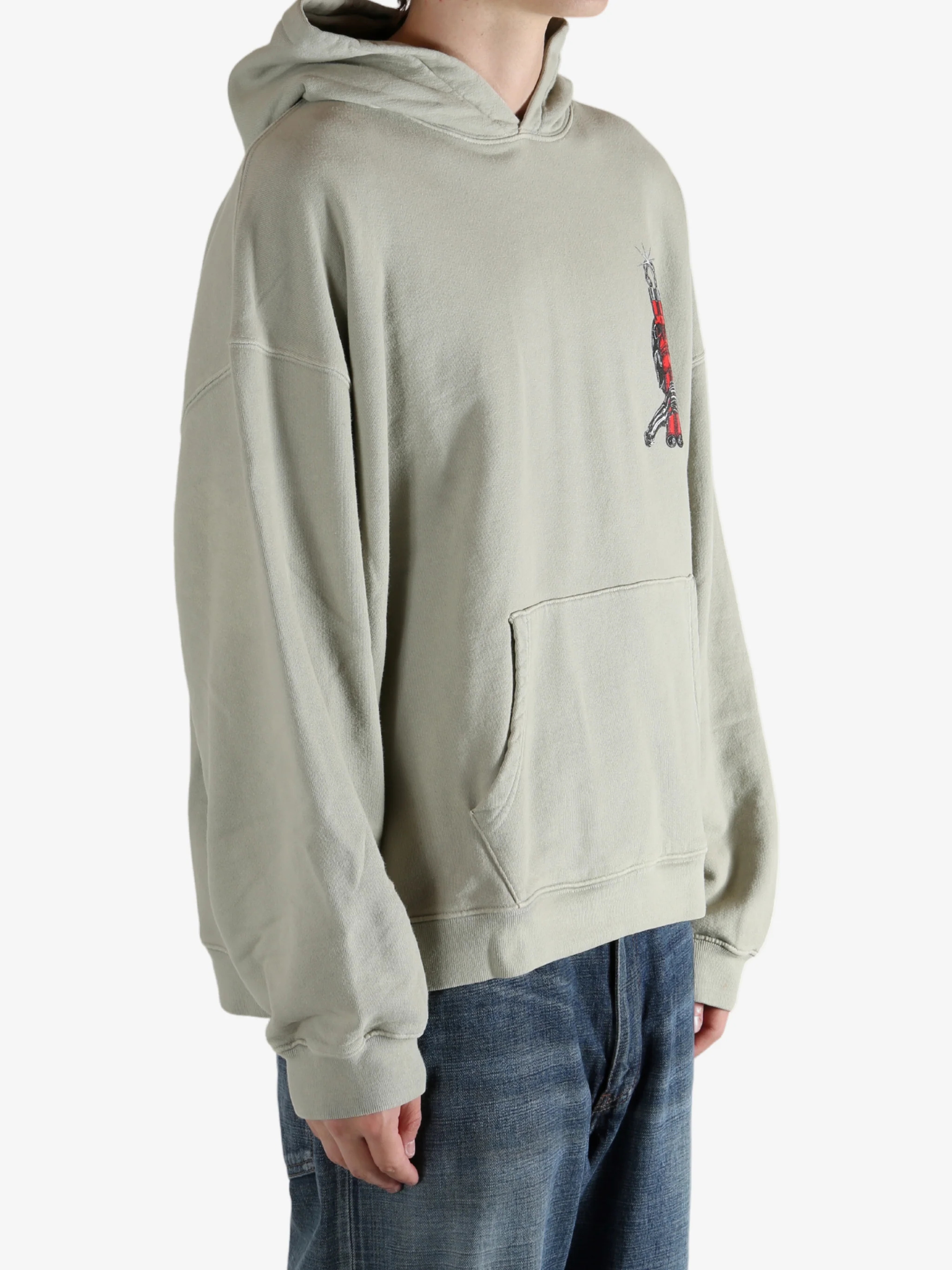 D-R-G-N - Men Bones Ii Oversized Hoodie - Image 2
