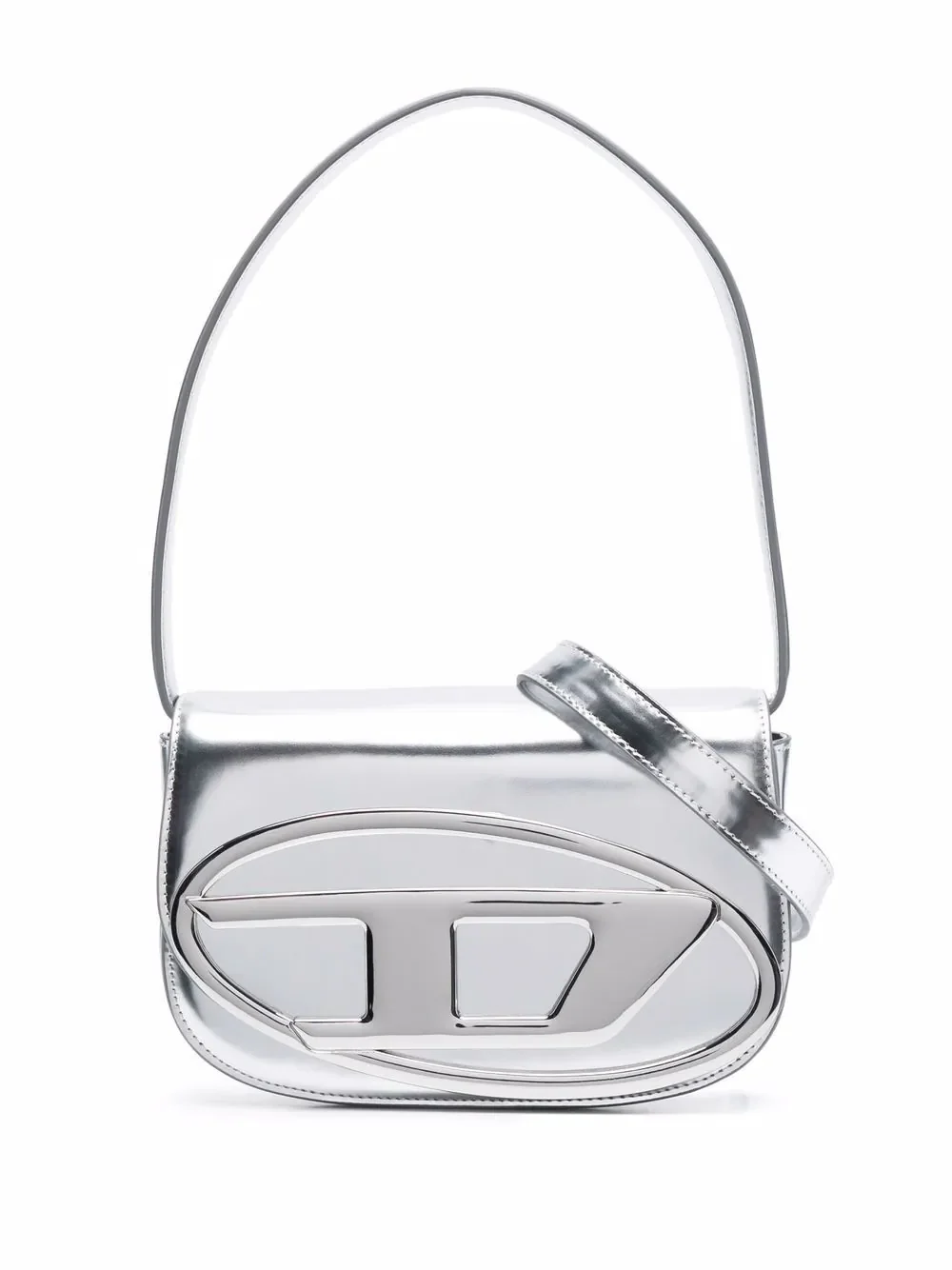 DIESEL - Women Mirrored Leather 1DR Iconic Shoulder Bag