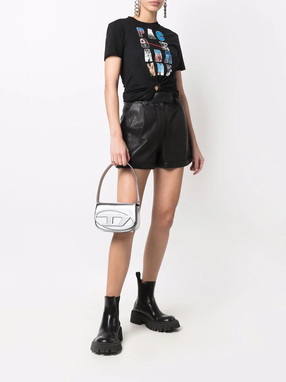 DIESEL - Women Mirrored Leather 1DR Iconic Shoulder Bag - Image 2