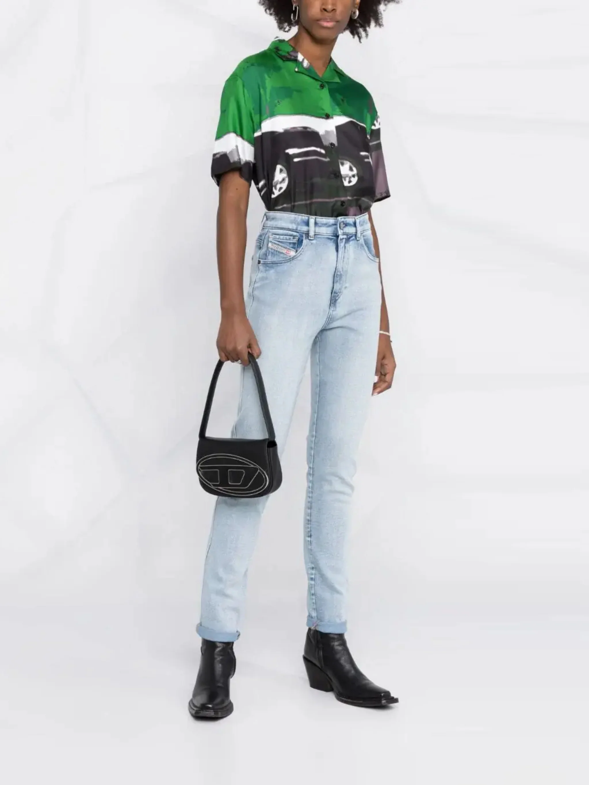 DIESEL - Women Nappa Leather 1DR Iconic Shoulder Bag - Image 2