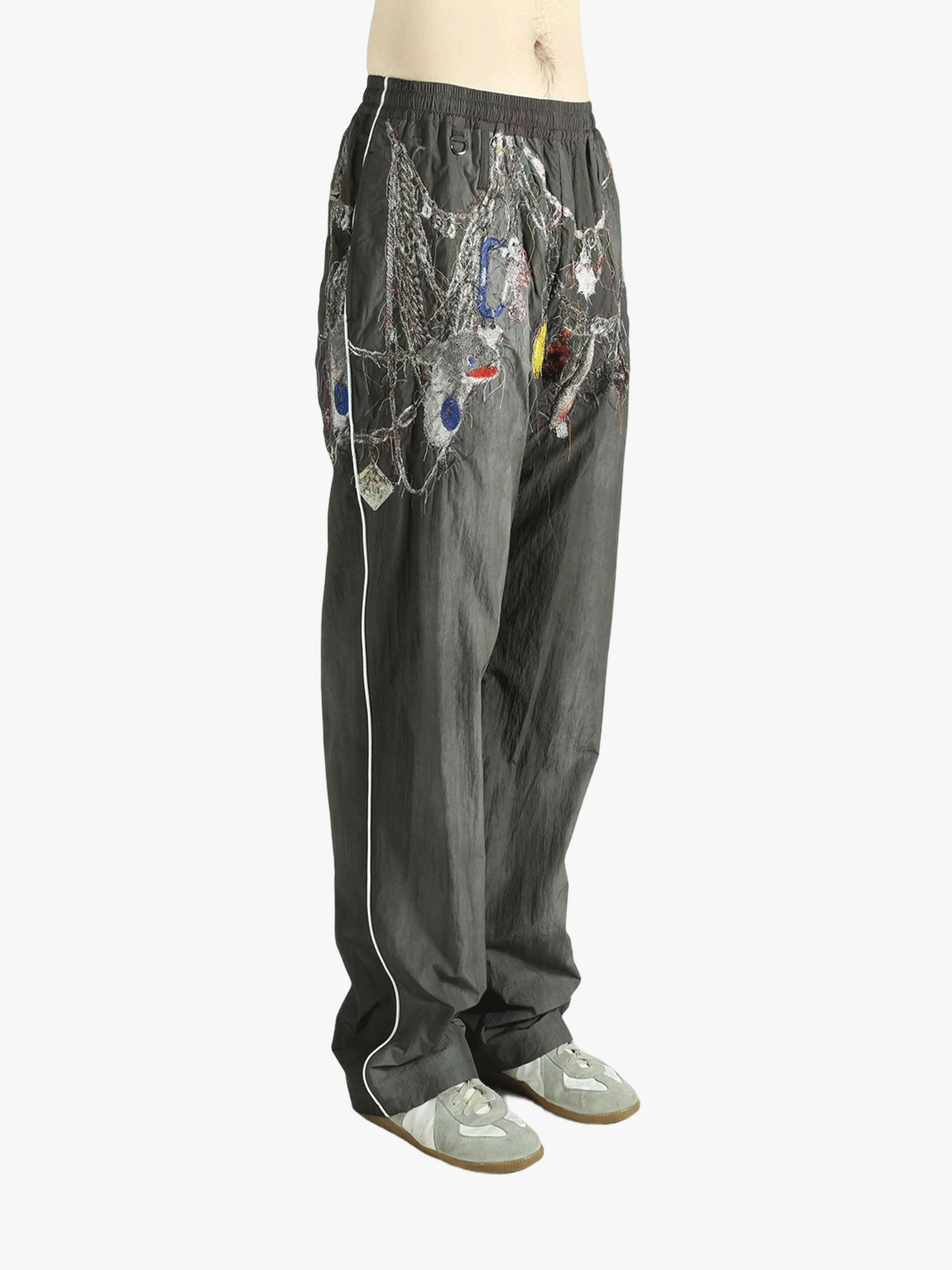DOUBLET - Unisex Embroidered Chain Track Pants - Image 2